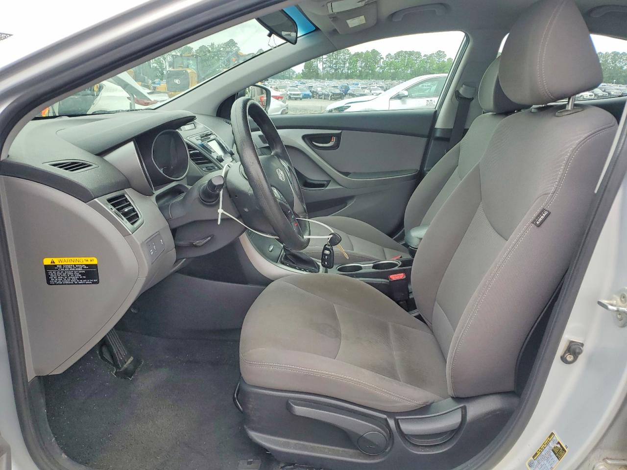 2014 Hyundai Elantra Se Silver vin: KMHDH4AE8EU181081