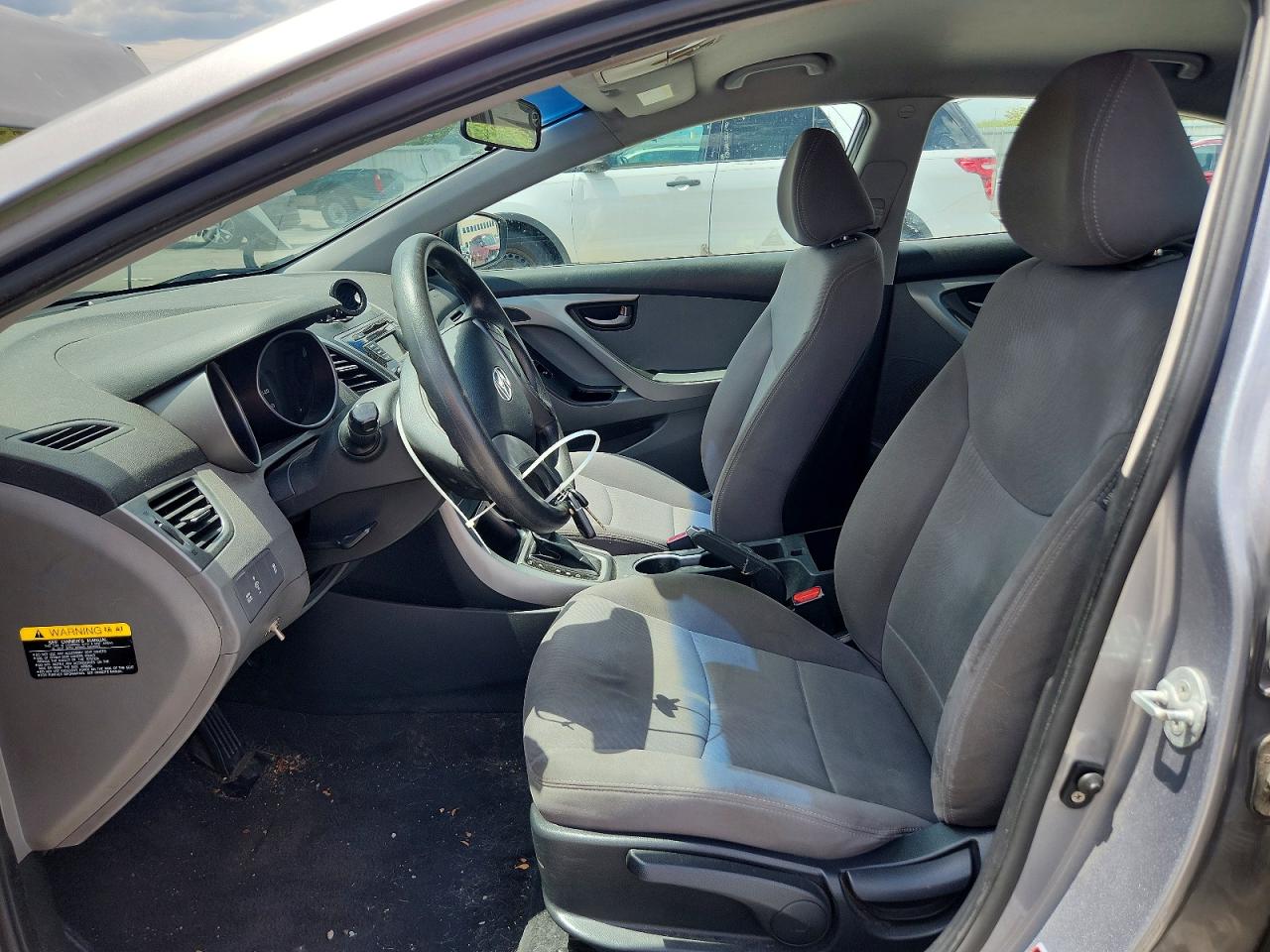 2014 Hyundai Elantra Se Silver vin: KMHDH4AE8EU200664