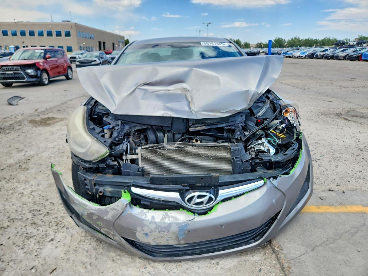 2014 Hyundai Elantra Se Silver vin: KMHDH4AE8EU200664