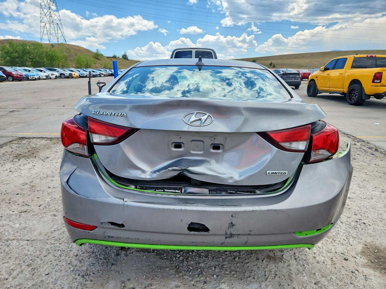 2014 Hyundai Elantra Se Silver vin: KMHDH4AE8EU200664