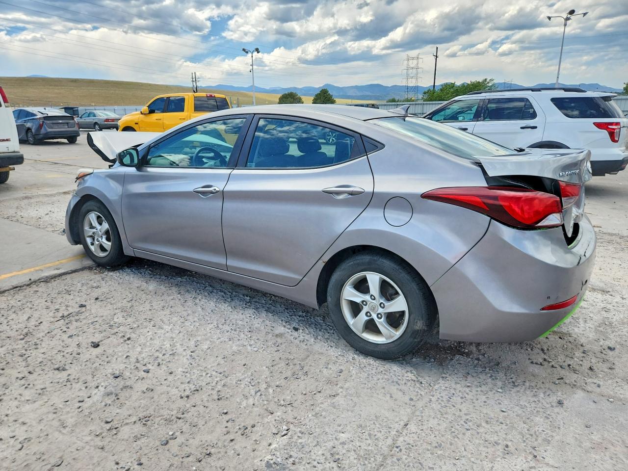 2014 Hyundai Elantra Se Silver vin: KMHDH4AE8EU200664