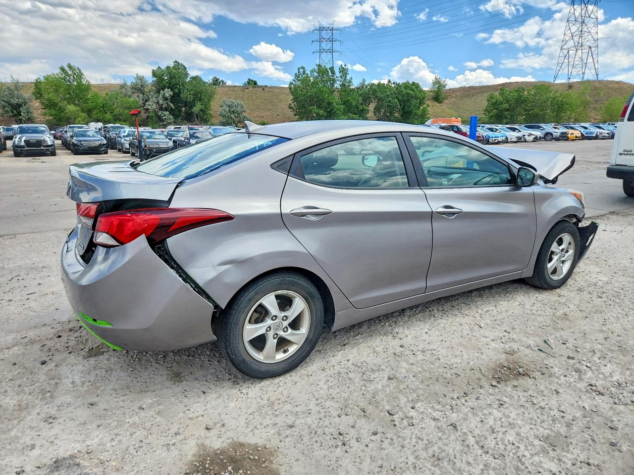 2014 Hyundai Elantra Se Silver vin: KMHDH4AE8EU200664