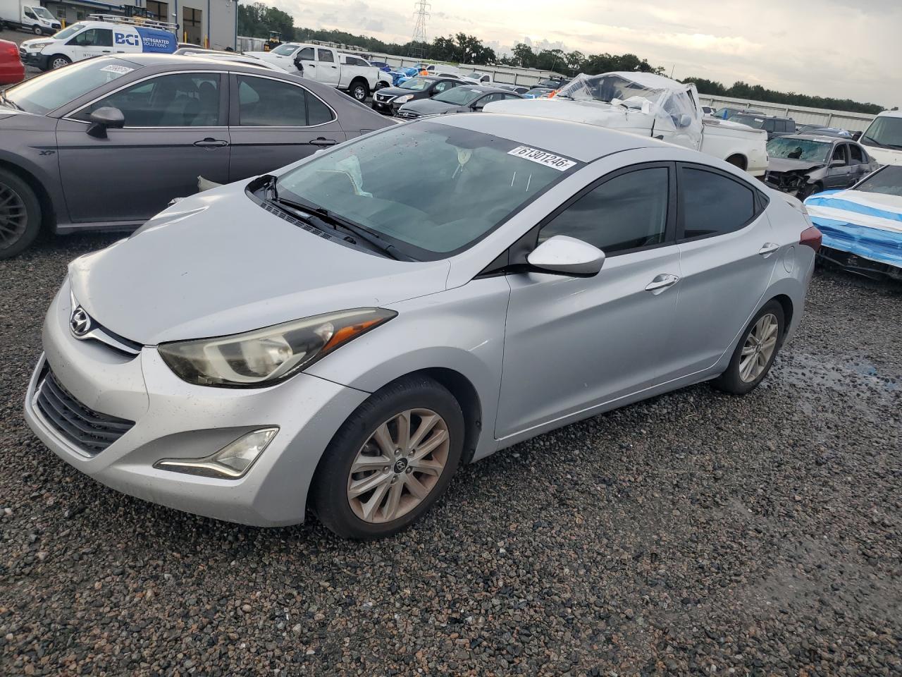 2014 Hyundai Elantra Se Silver vin: KMHDH4AE8EU201975