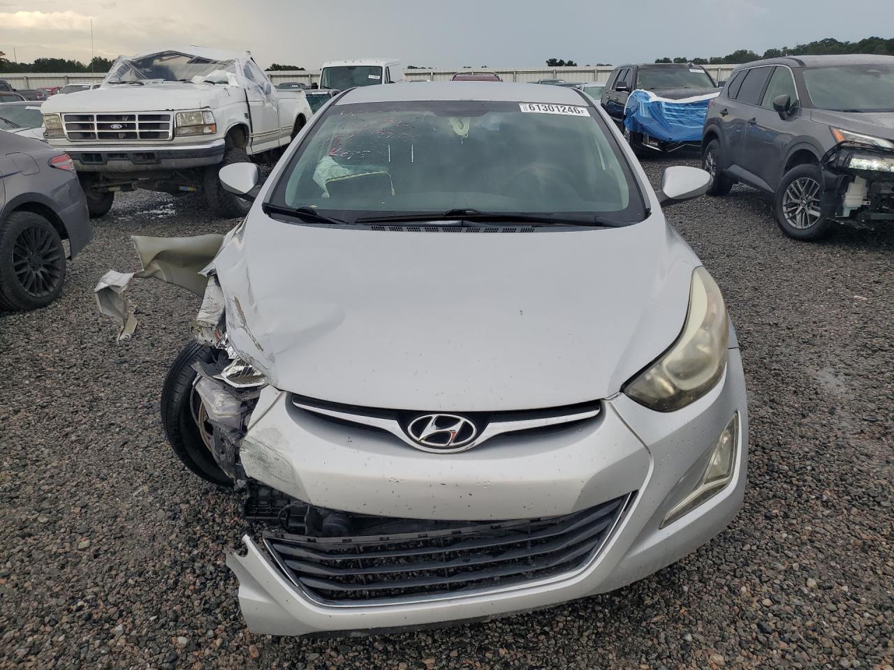 2014 Hyundai Elantra Se Silver vin: KMHDH4AE8EU201975