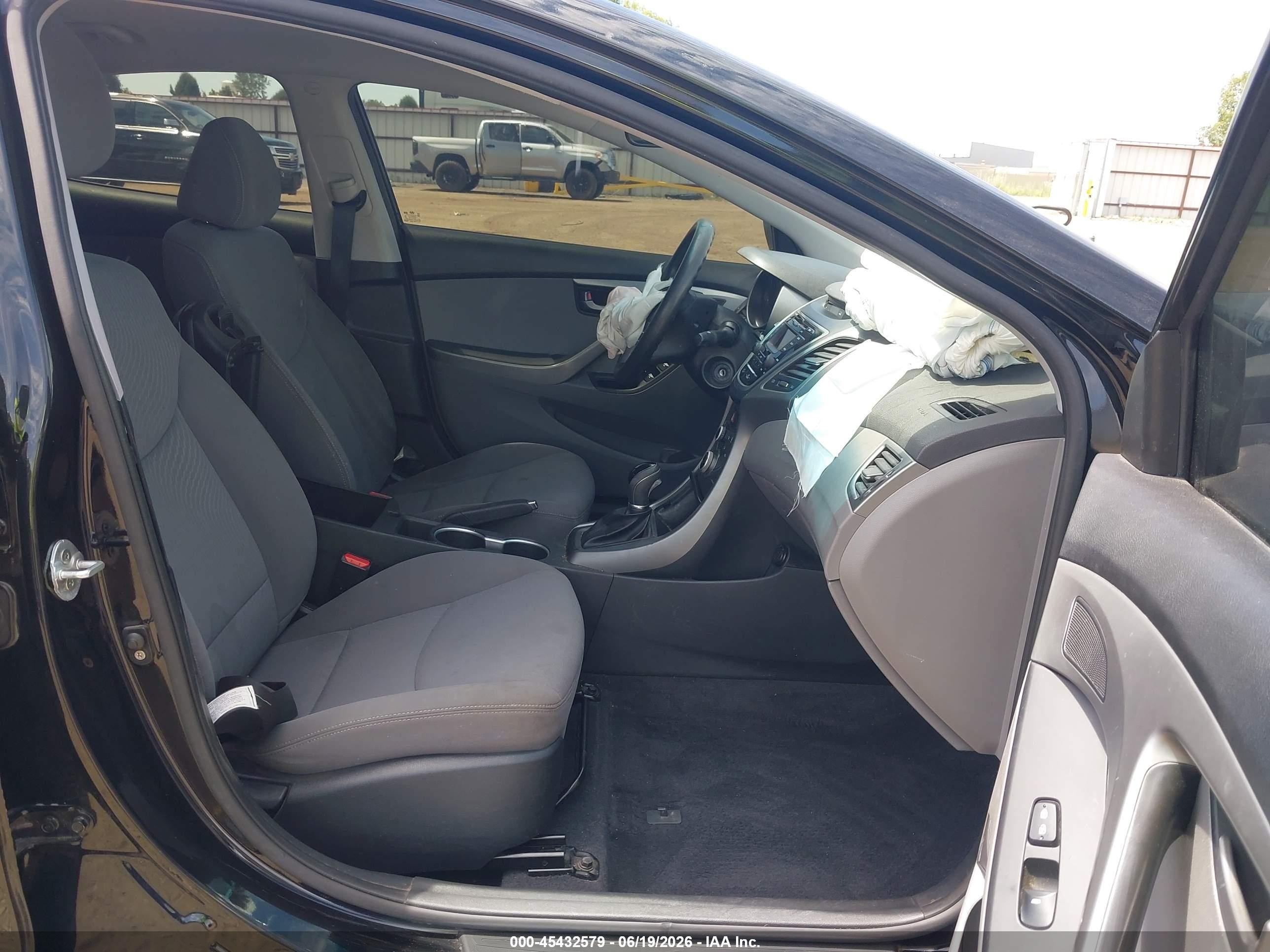2014 Hyundai Elantra Se Black vin: KMHDH4AE8EU208733