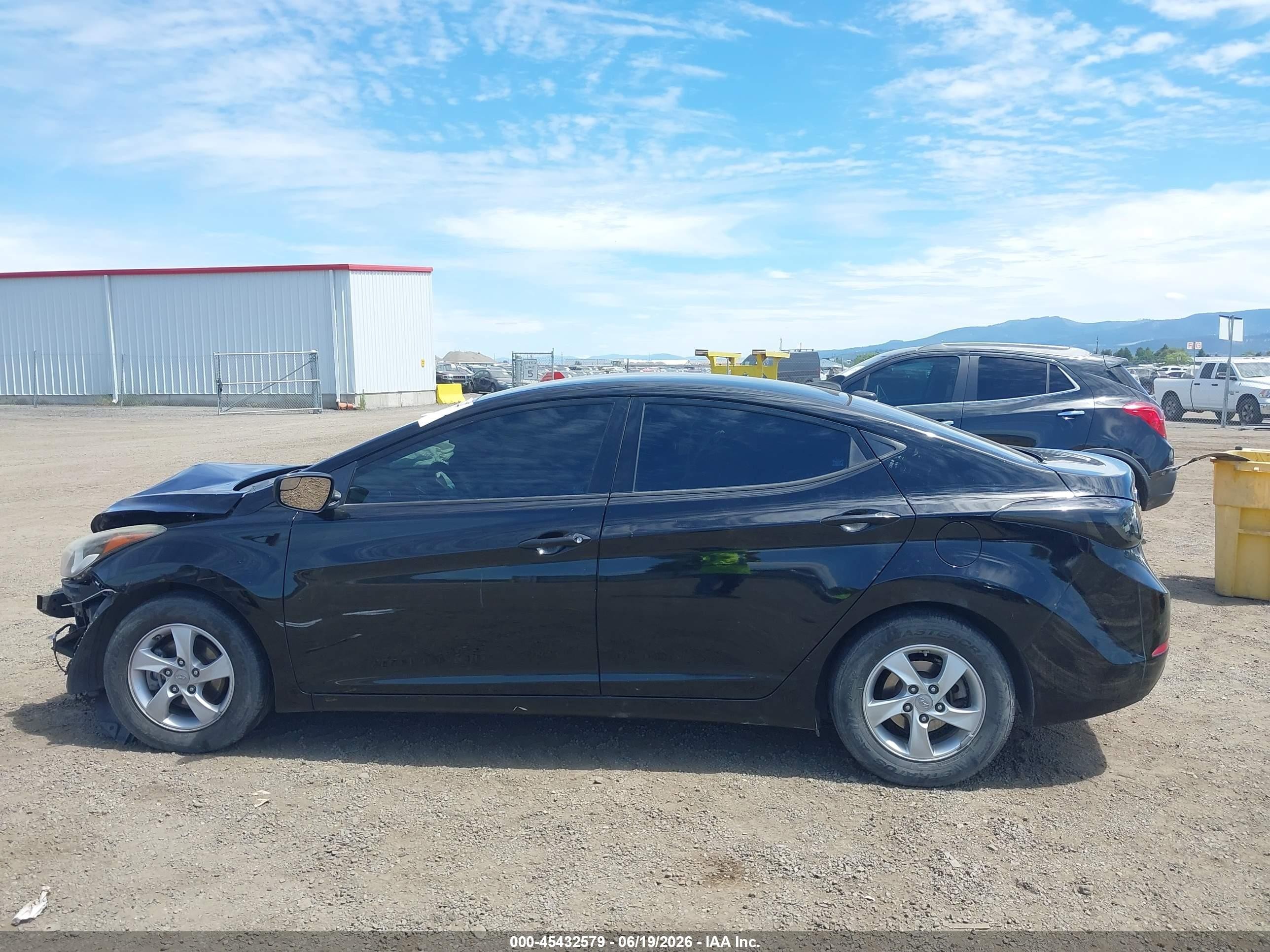 2014 Hyundai Elantra Se Black vin: KMHDH4AE8EU208733