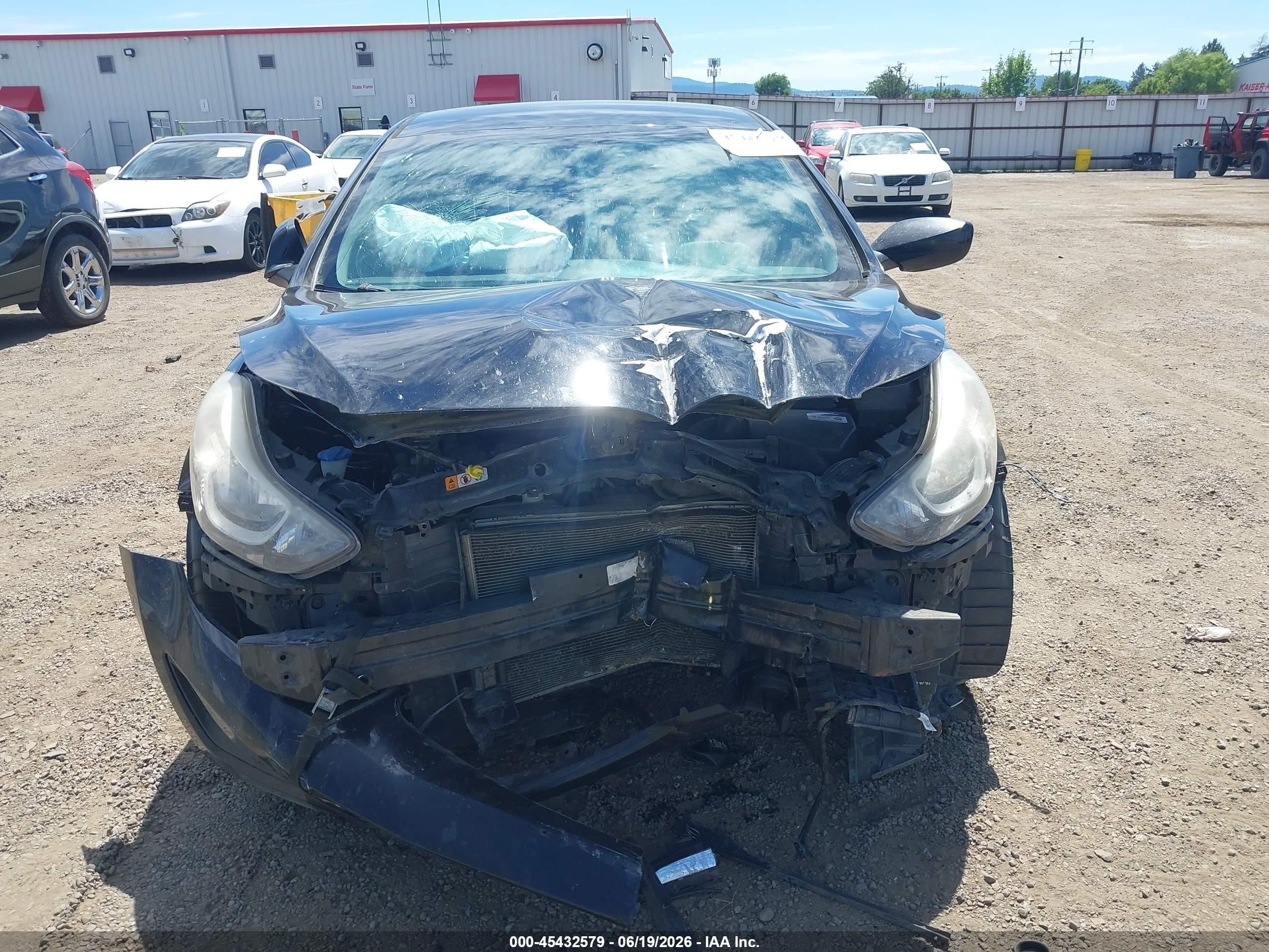 2014 Hyundai Elantra Se Black vin: KMHDH4AE8EU208733