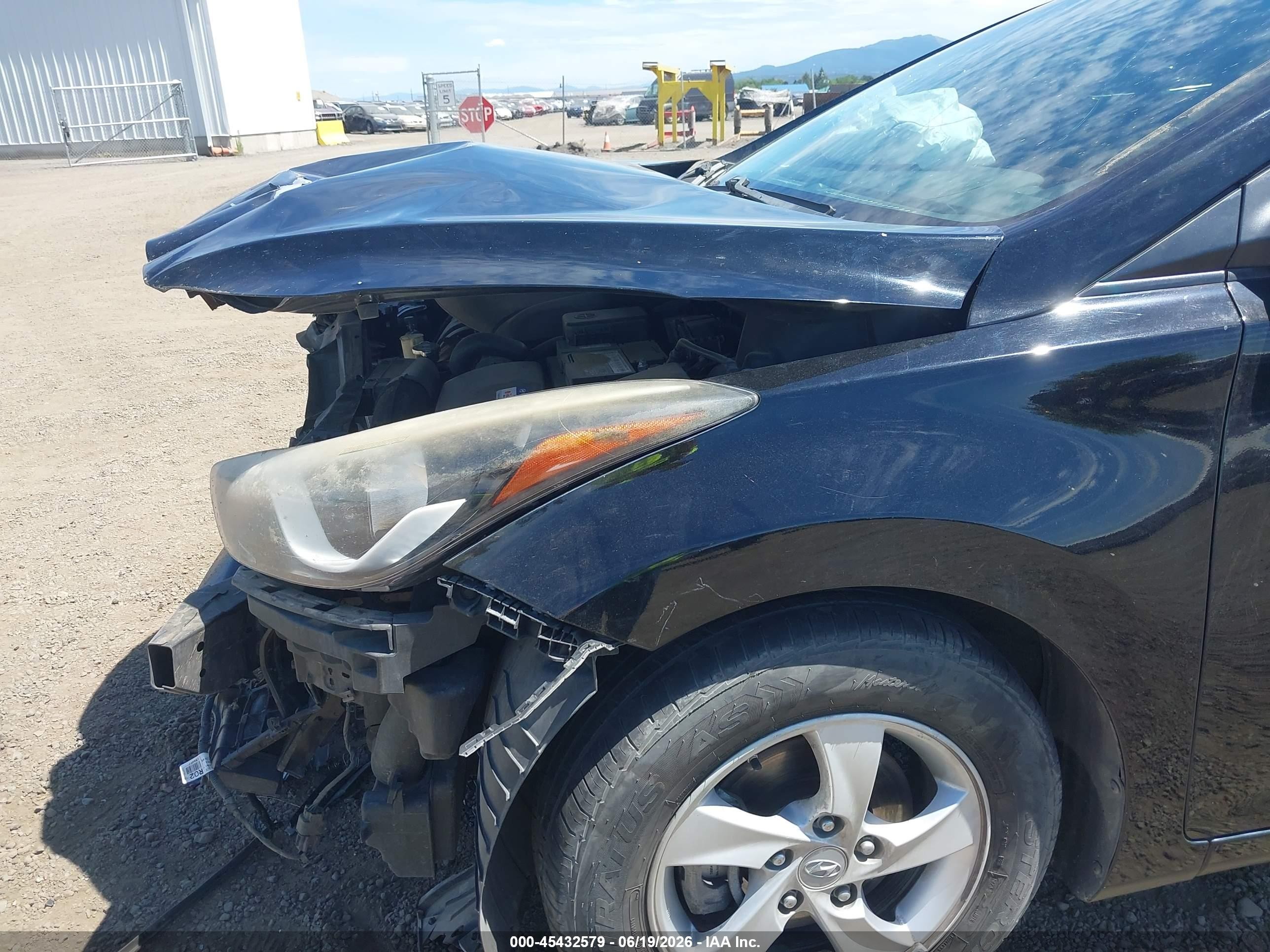 2014 Hyundai Elantra Se Black vin: KMHDH4AE8EU208733