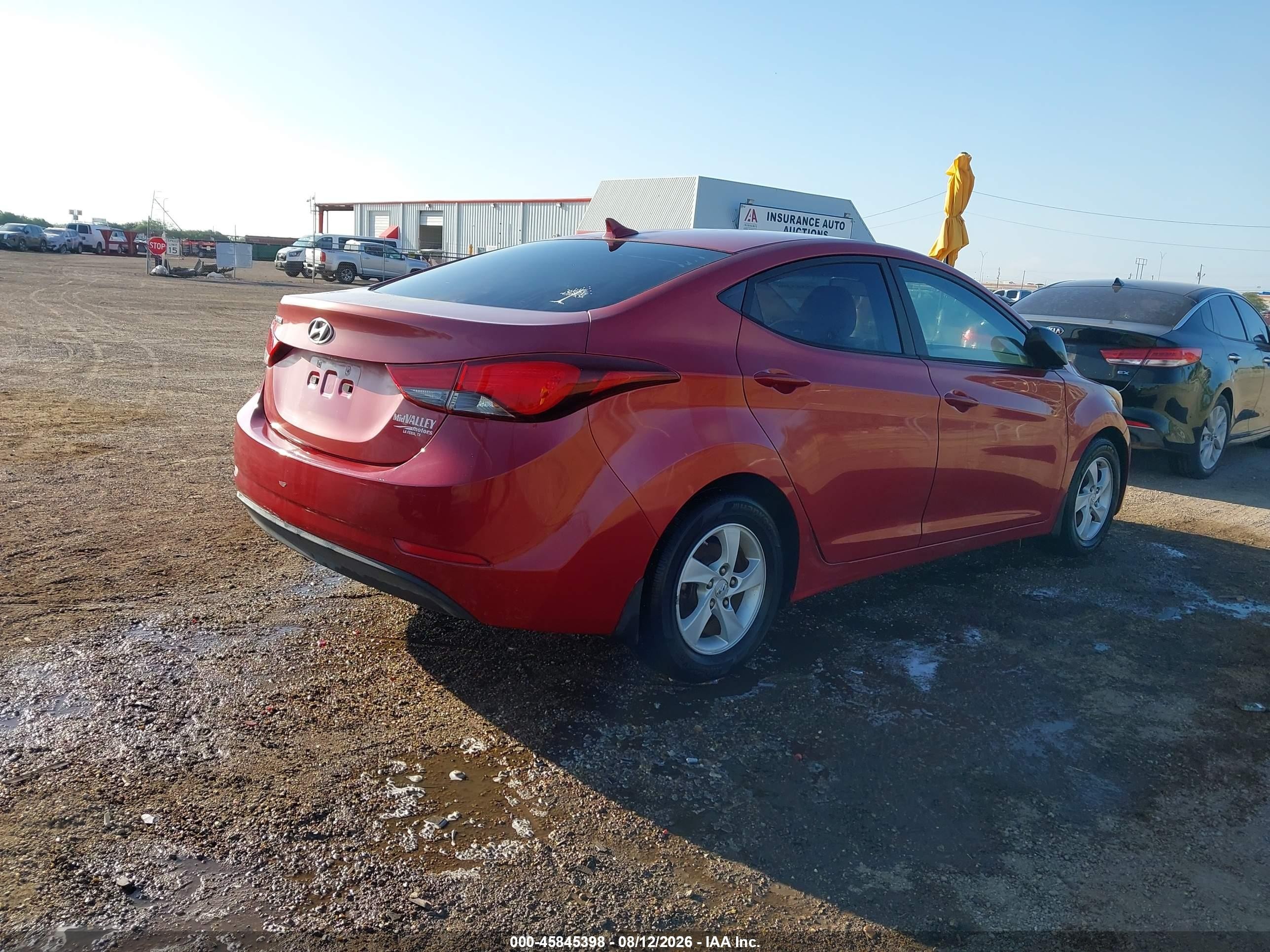 2014 Hyundai Elantra Se Red vin: KMHDH4AE8EU212328