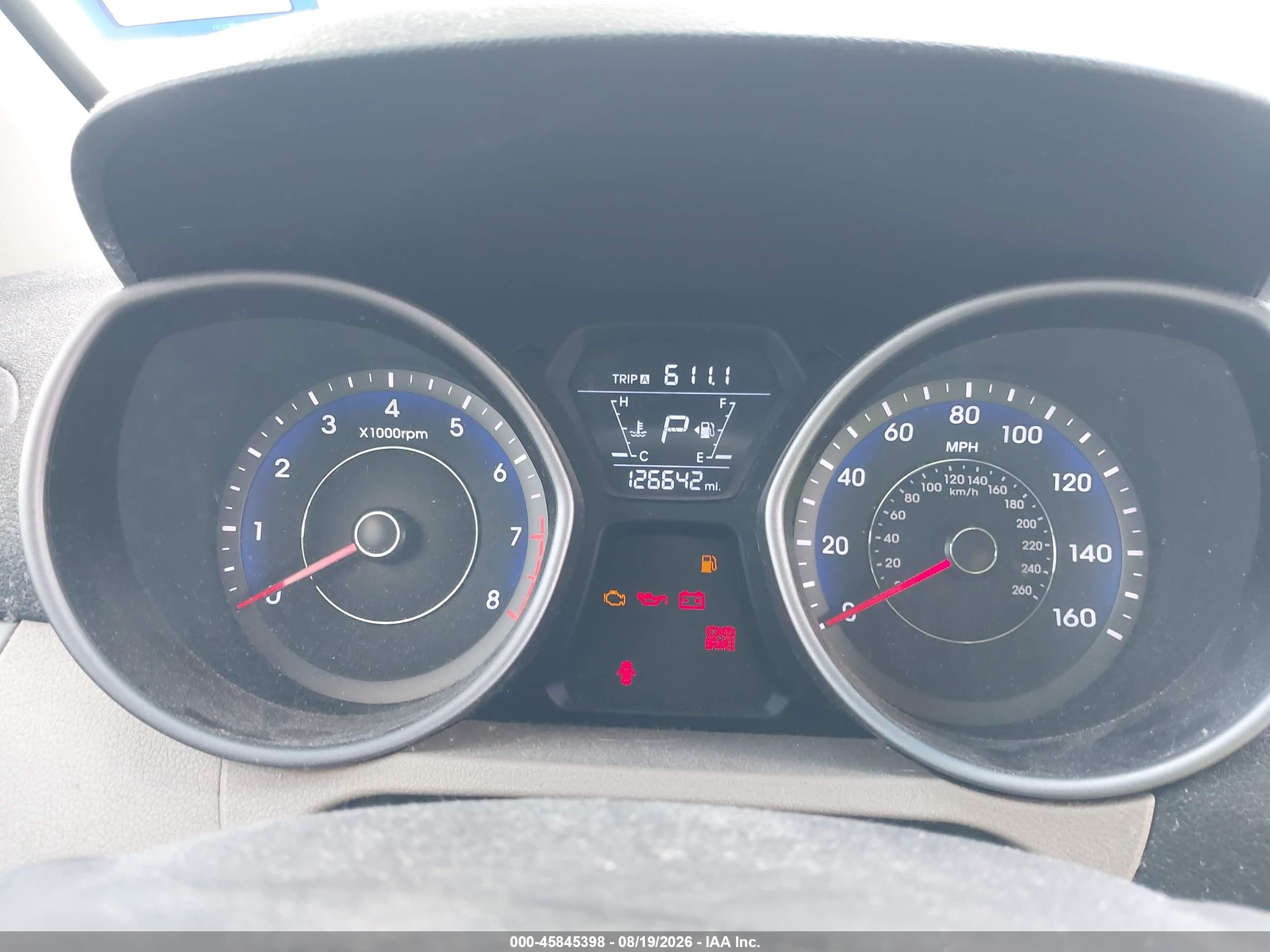 2014 Hyundai Elantra Se Red vin: KMHDH4AE8EU212328