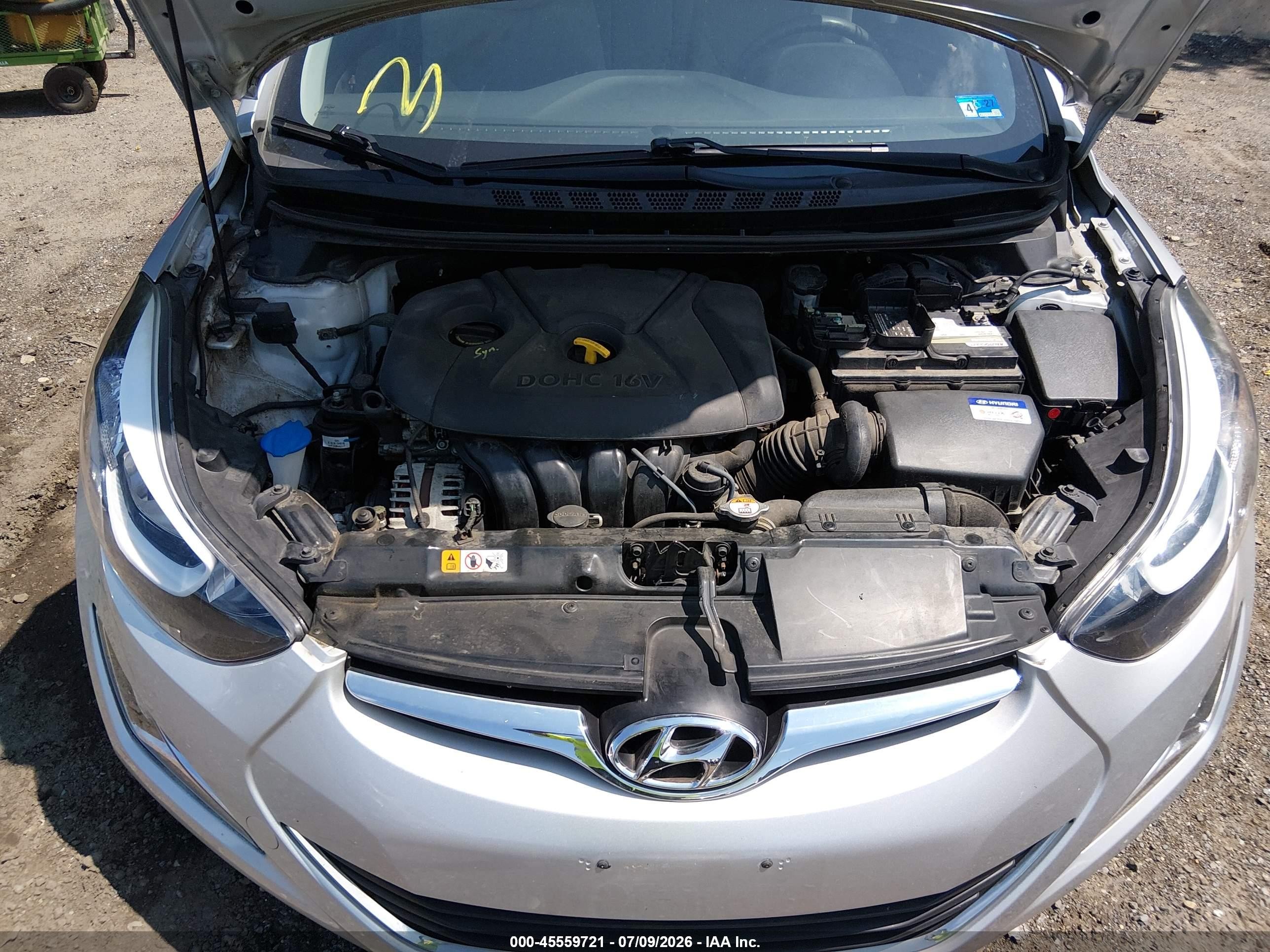 2015 Hyundai Elantra Se Серебряный vin: KMHDH4AE8FU260770