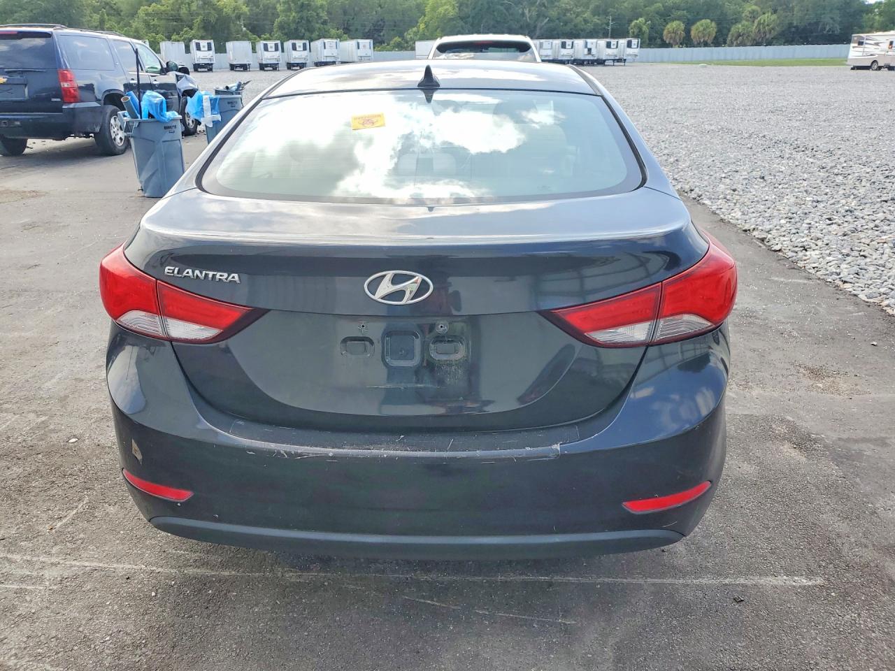 2015 Hyundai Elantra Se Черный vin: KMHDH4AE8FU283353