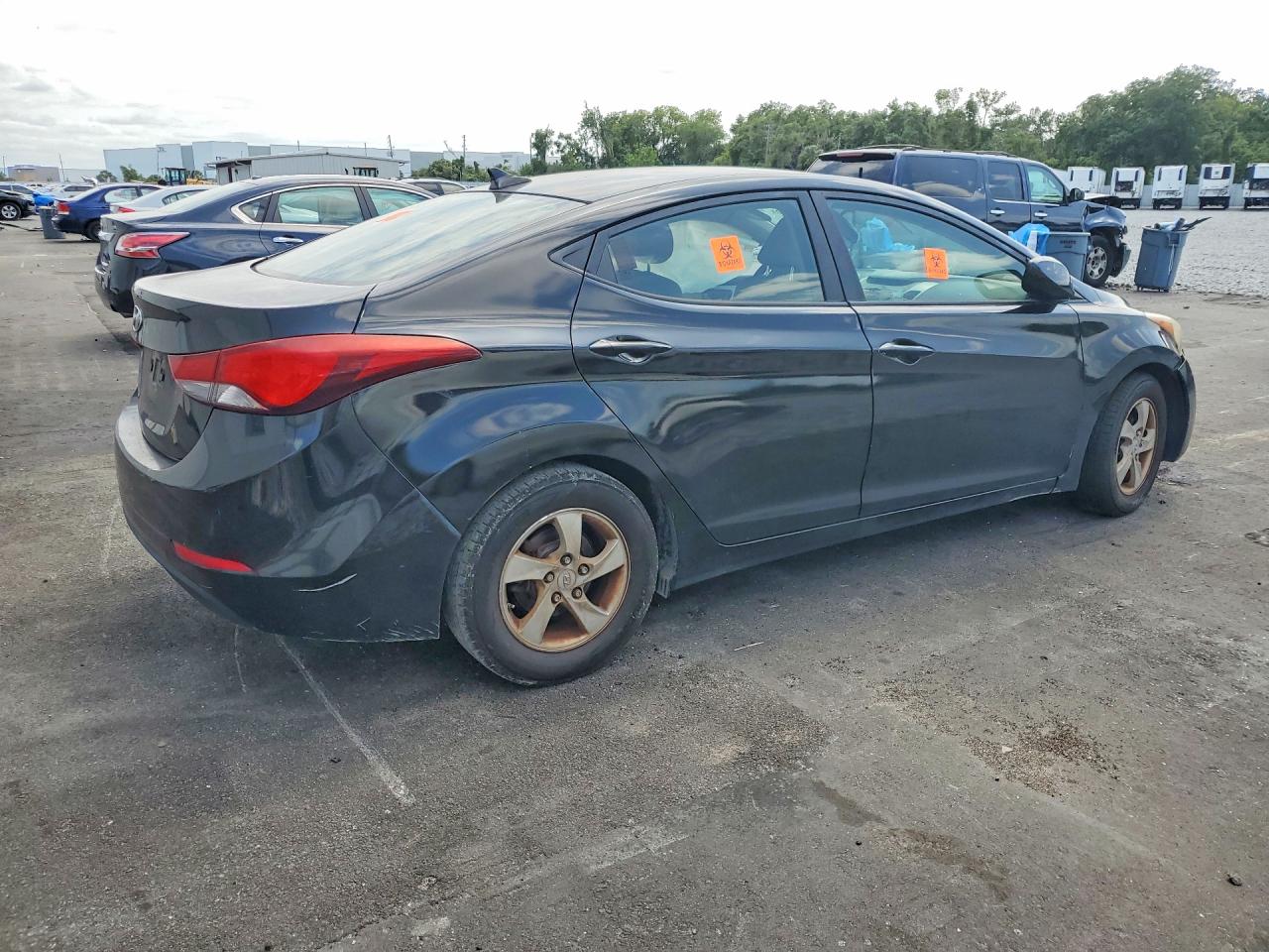 2015 Hyundai Elantra Se Черный vin: KMHDH4AE8FU283353