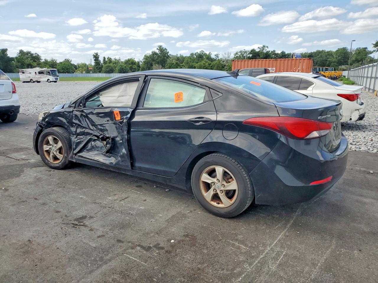 2015 Hyundai Elantra Se Черный vin: KMHDH4AE8FU283353