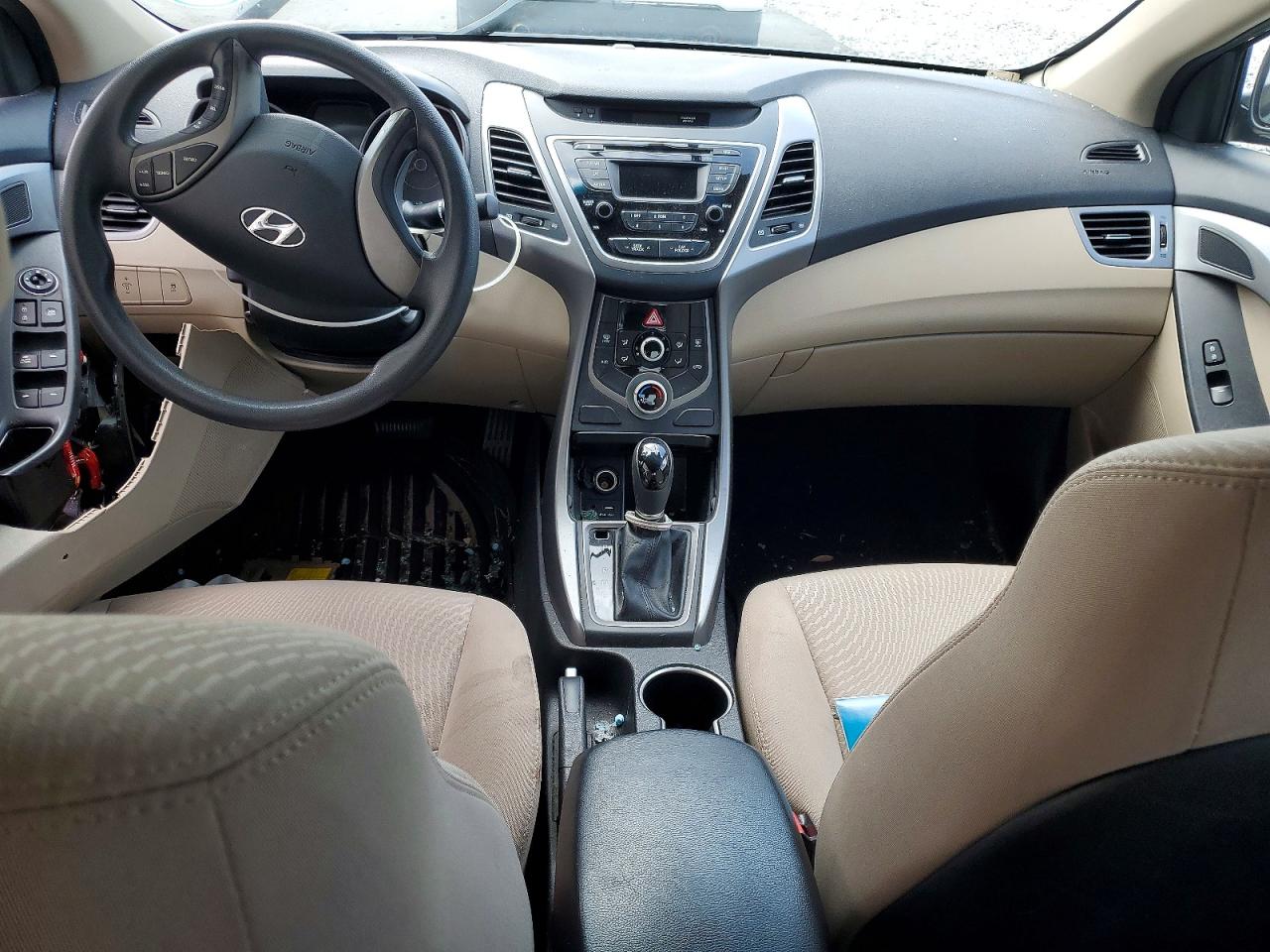 2015 Hyundai Elantra Se Черный vin: KMHDH4AE8FU283353
