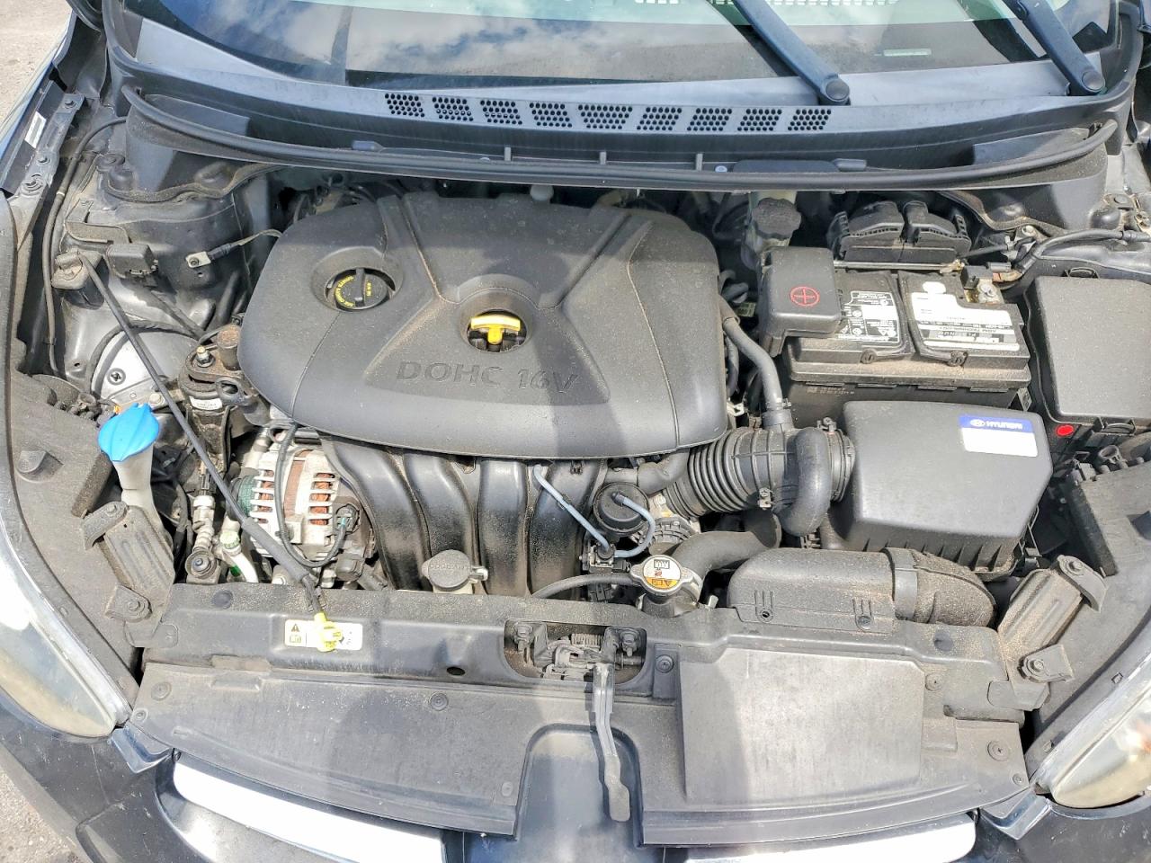 2015 Hyundai Elantra Se Черный vin: KMHDH4AE8FU283353