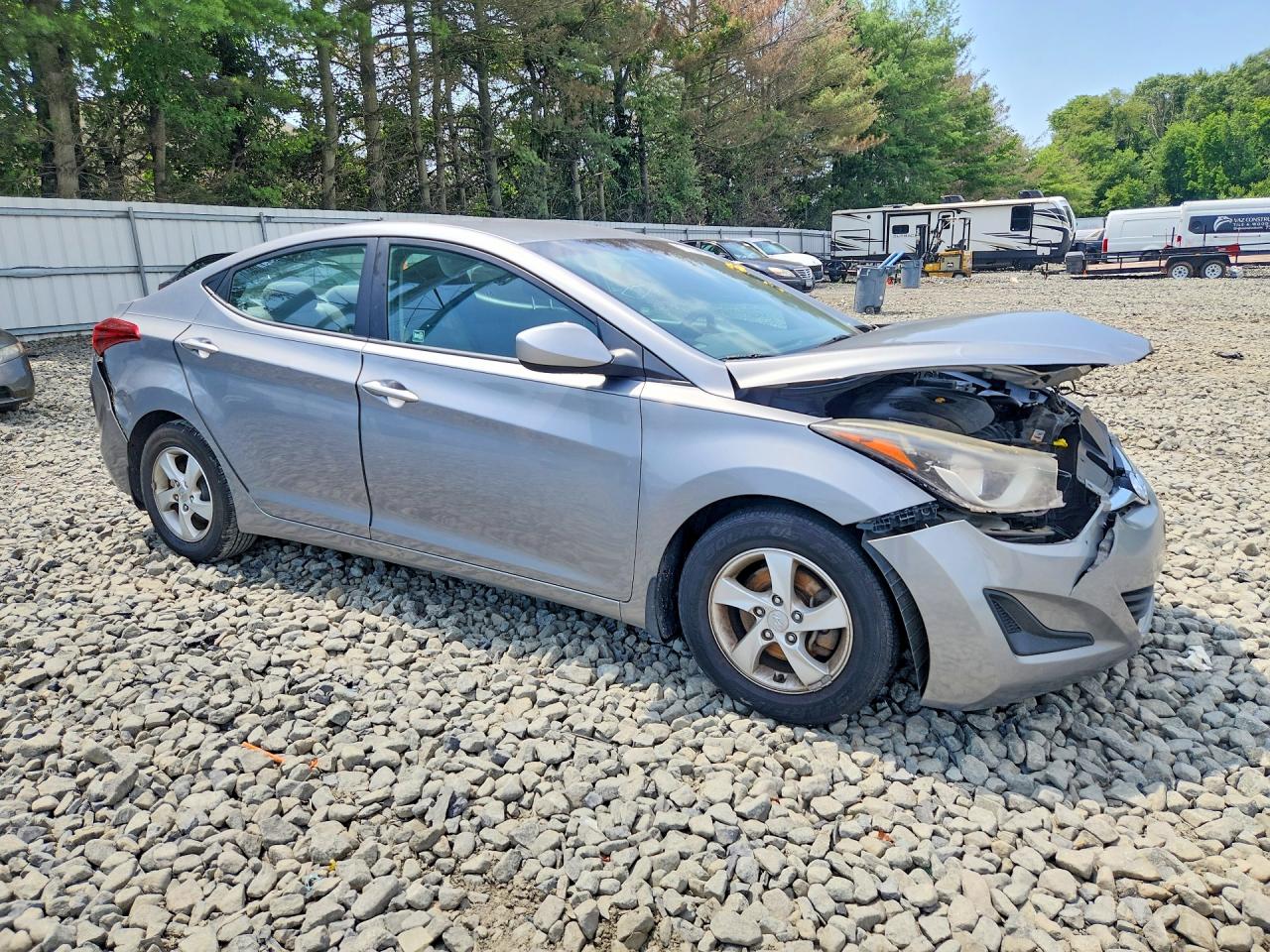 2015 Hyundai Elantra Se Silver vin: KMHDH4AE8FU297933