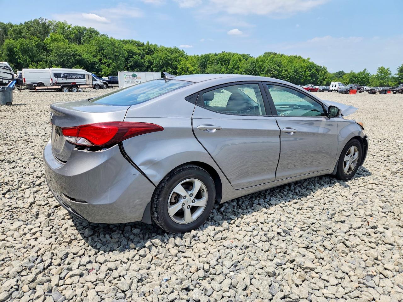 2015 Hyundai Elantra Se Silver vin: KMHDH4AE8FU297933