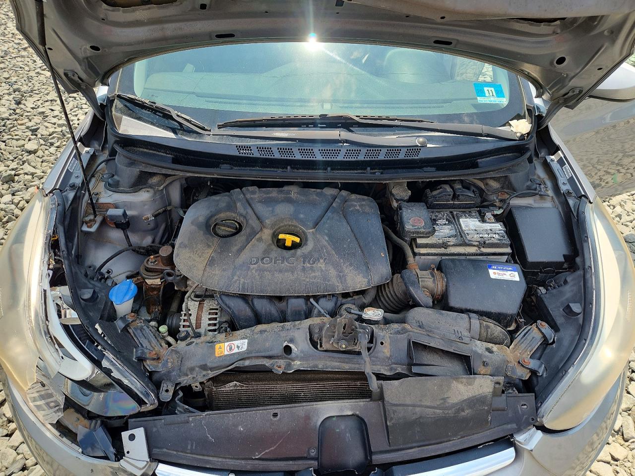 2015 Hyundai Elantra Se Silver vin: KMHDH4AE8FU297933