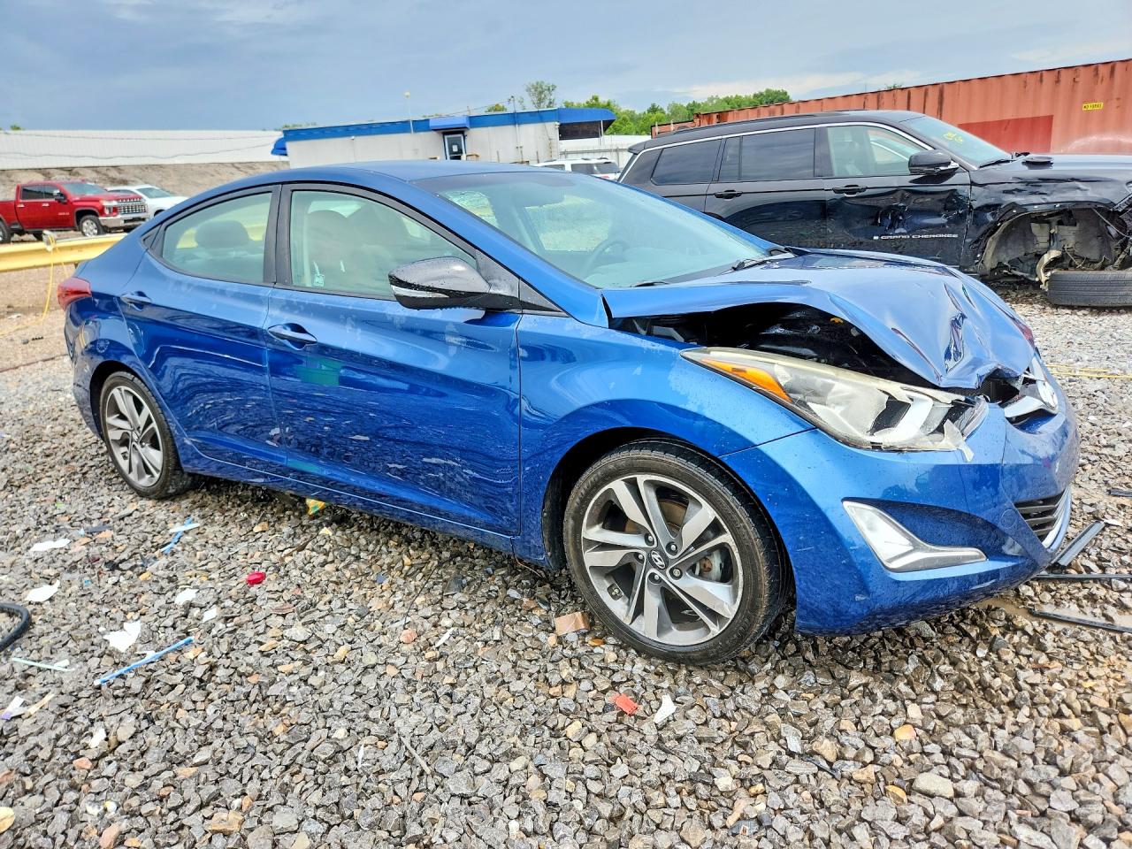 2015 Hyundai Elantra Se Blue vin: KMHDH4AE8FU300295