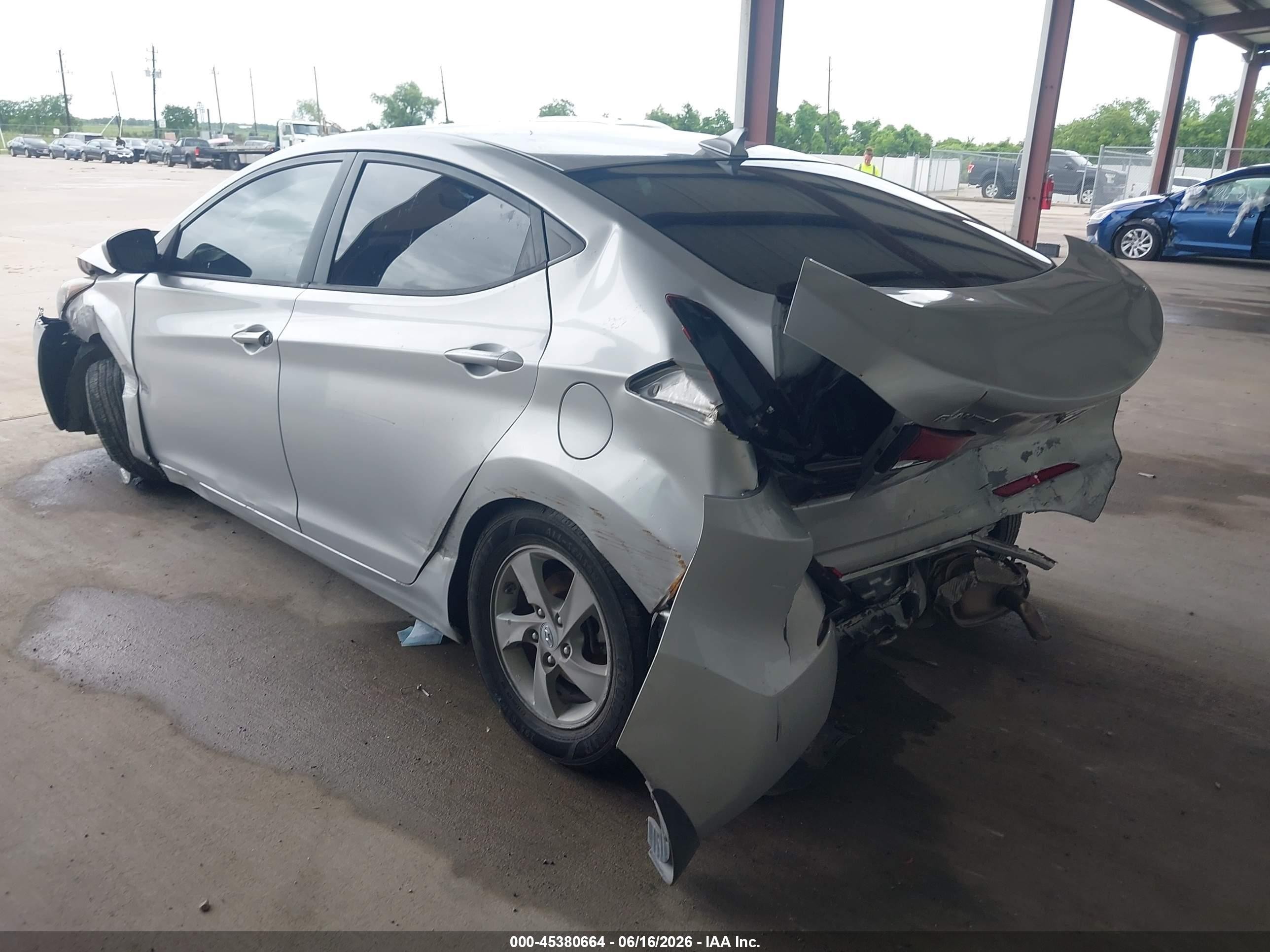 2015 Hyundai Elantra Se Silver vin: KMHDH4AE8FU309918