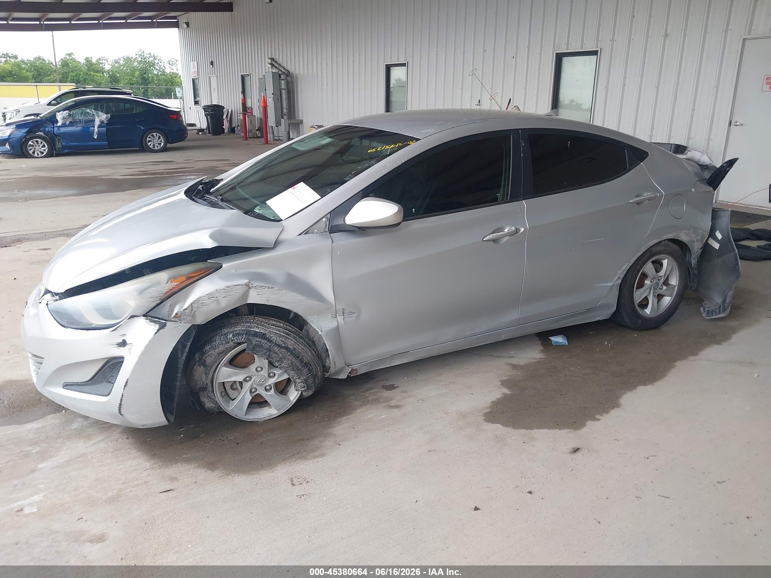 2015 Hyundai Elantra Se Silver vin: KMHDH4AE8FU309918