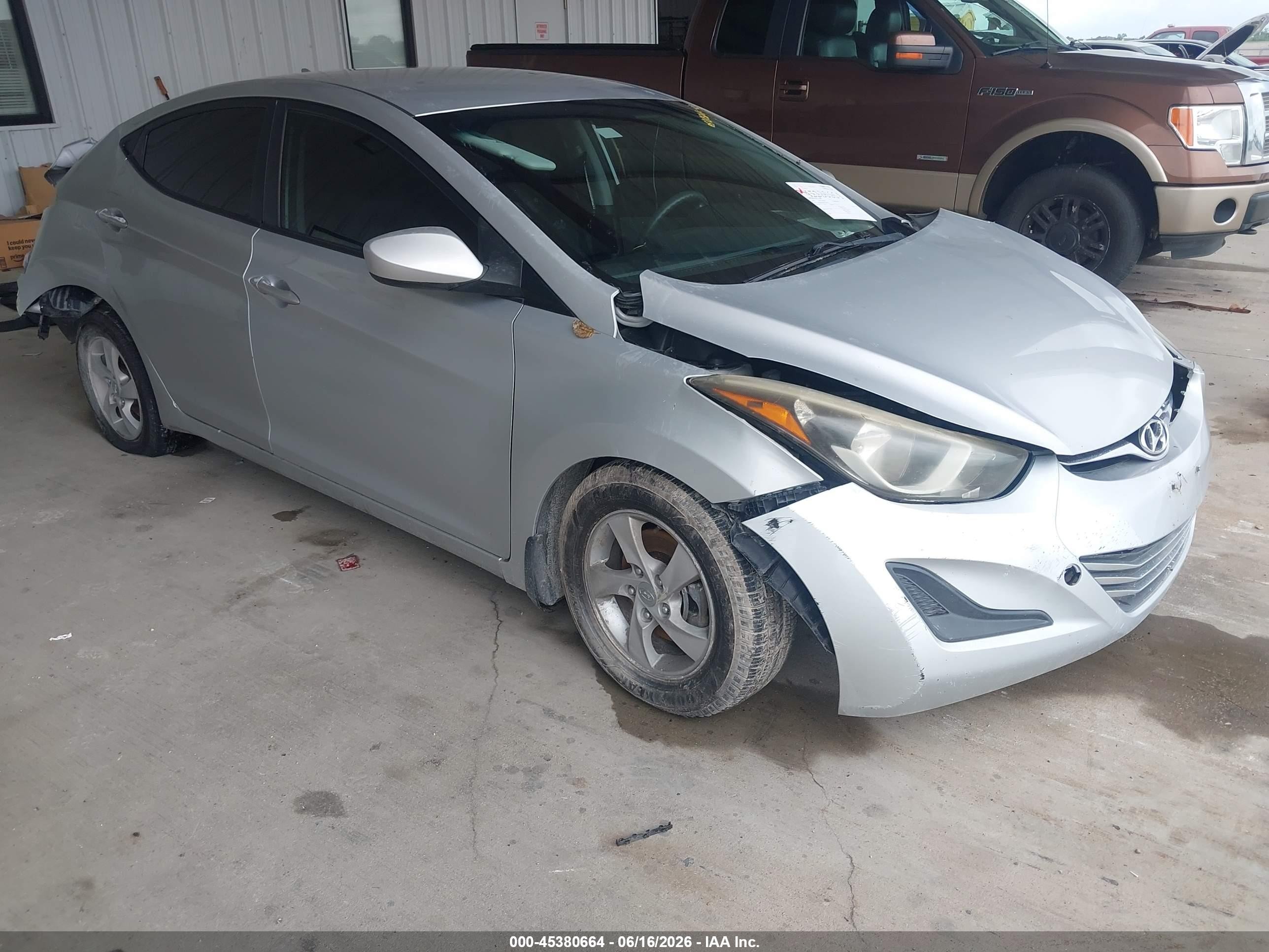 2015 Hyundai Elantra Se Silver vin: KMHDH4AE8FU309918