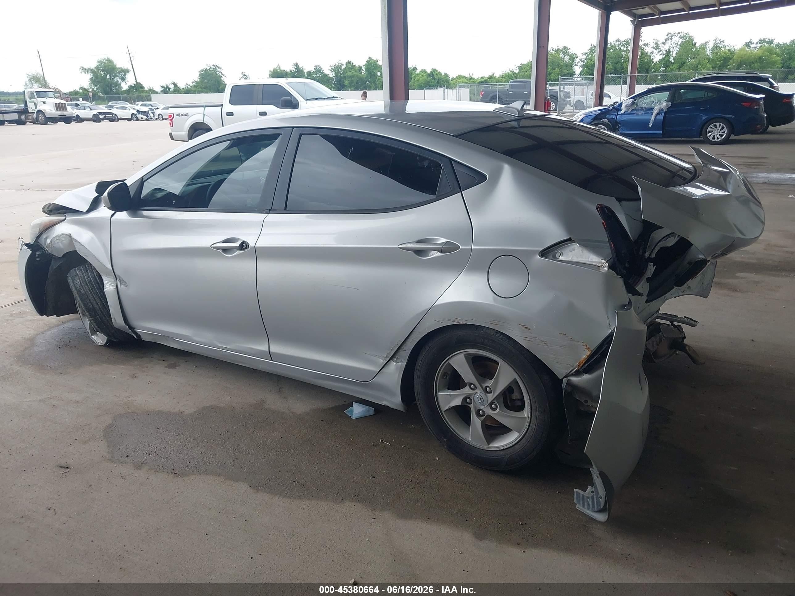 2015 Hyundai Elantra Se Silver vin: KMHDH4AE8FU309918