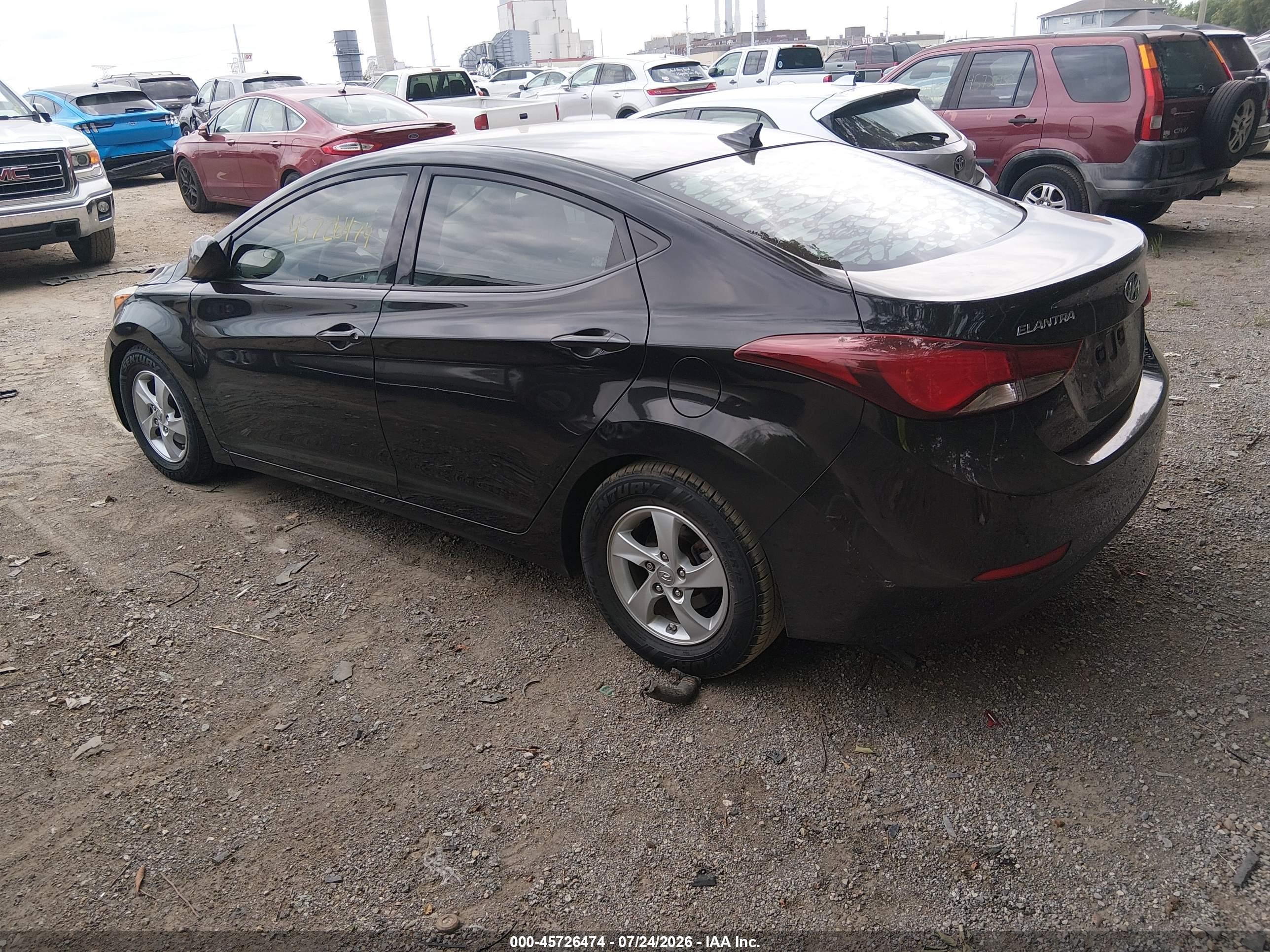 2015 Hyundai Elantra Se Black vin: KMHDH4AE8FU323222