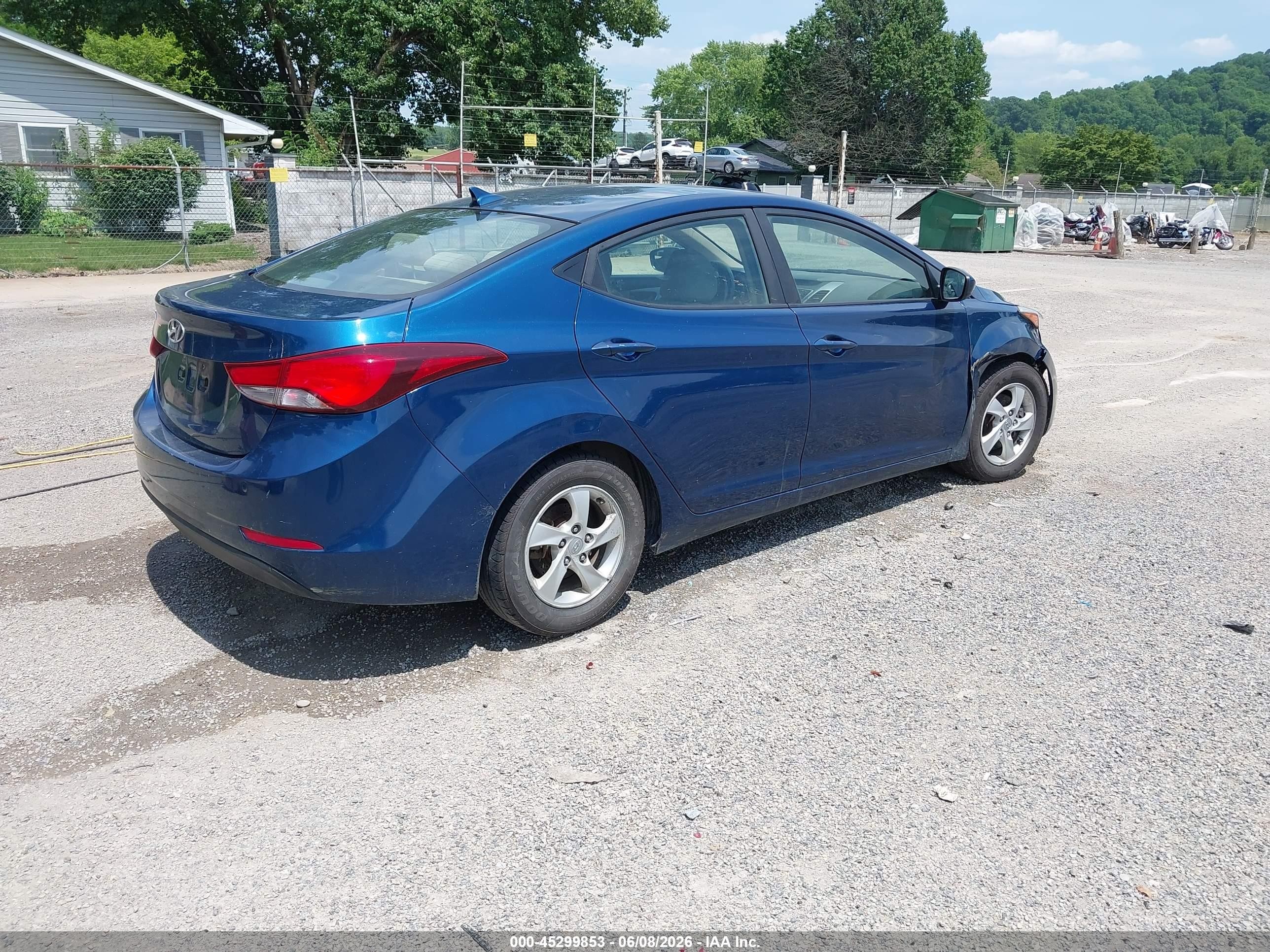 2015 Hyundai Elantra Se Blue vin: KMHDH4AE8FU329828