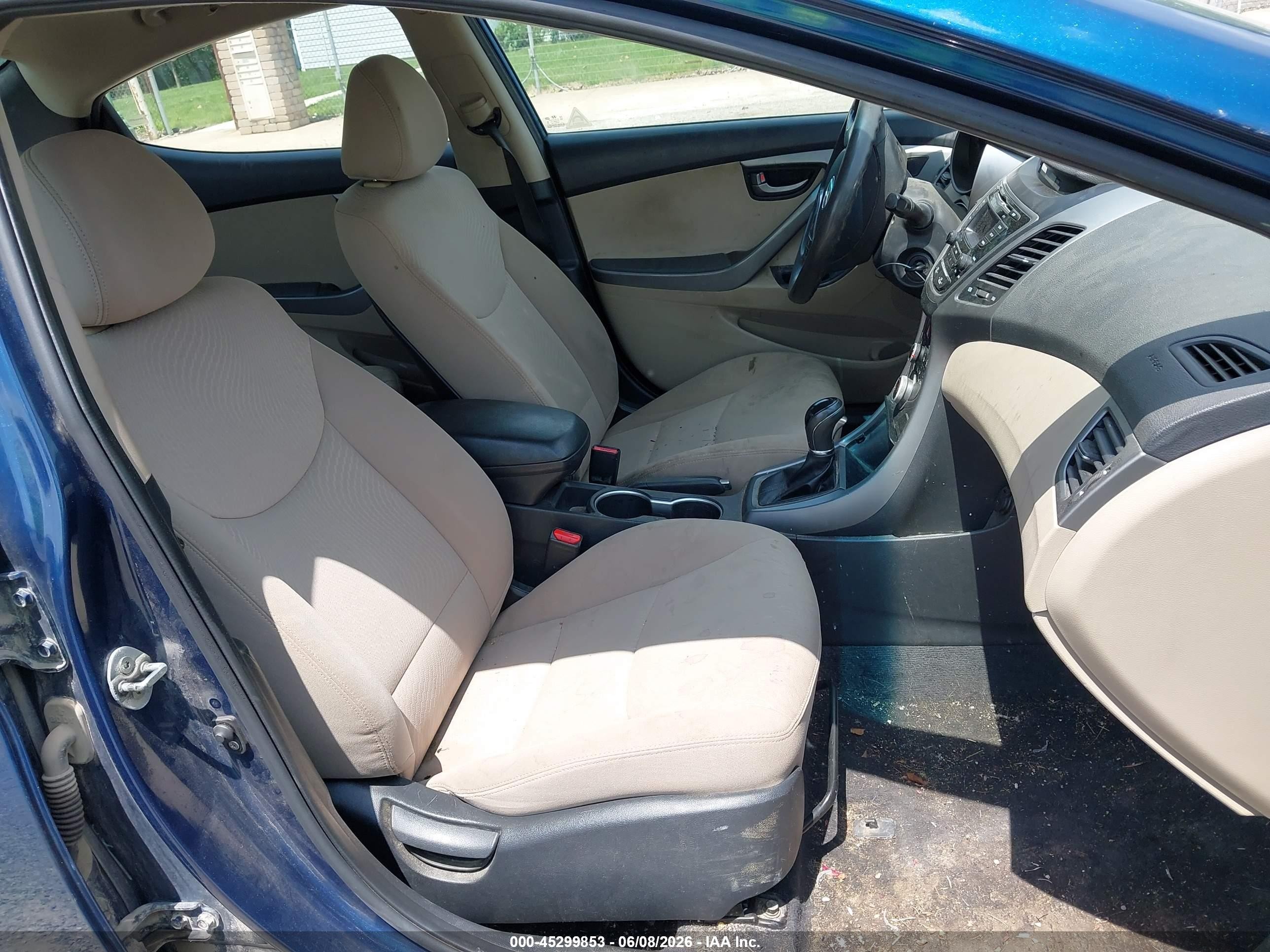 2015 Hyundai Elantra Se Blue vin: KMHDH4AE8FU329828