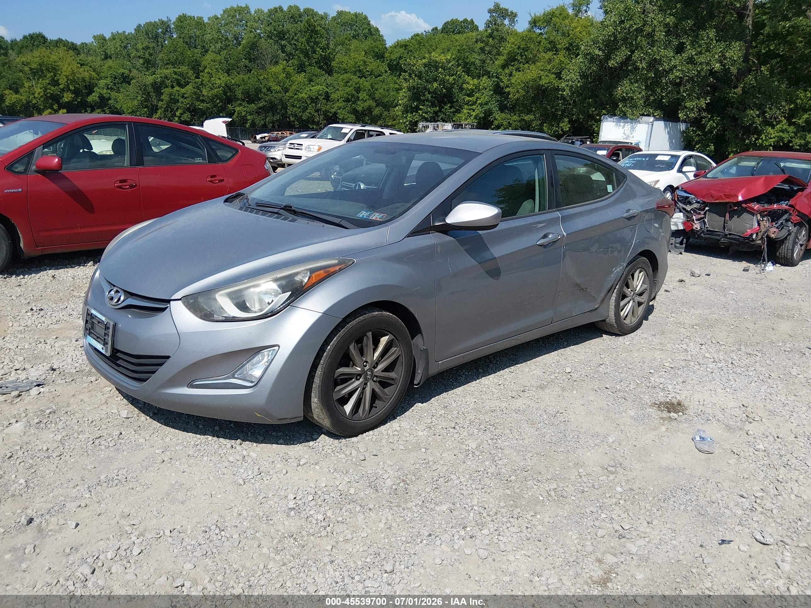 2015 Hyundai Elantra Se Silver vin: KMHDH4AE8FU346211