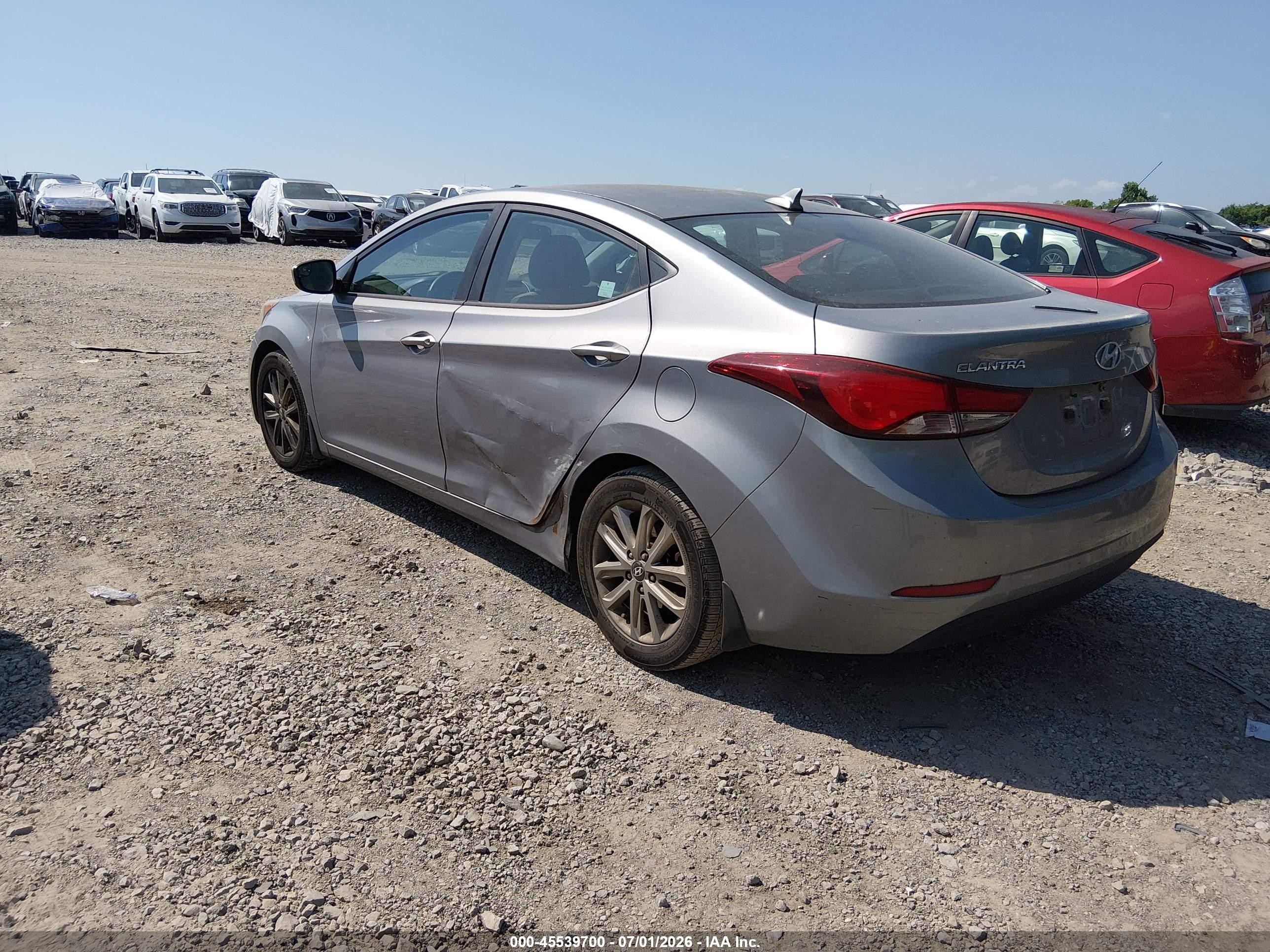 2015 Hyundai Elantra Se Silver vin: KMHDH4AE8FU346211
