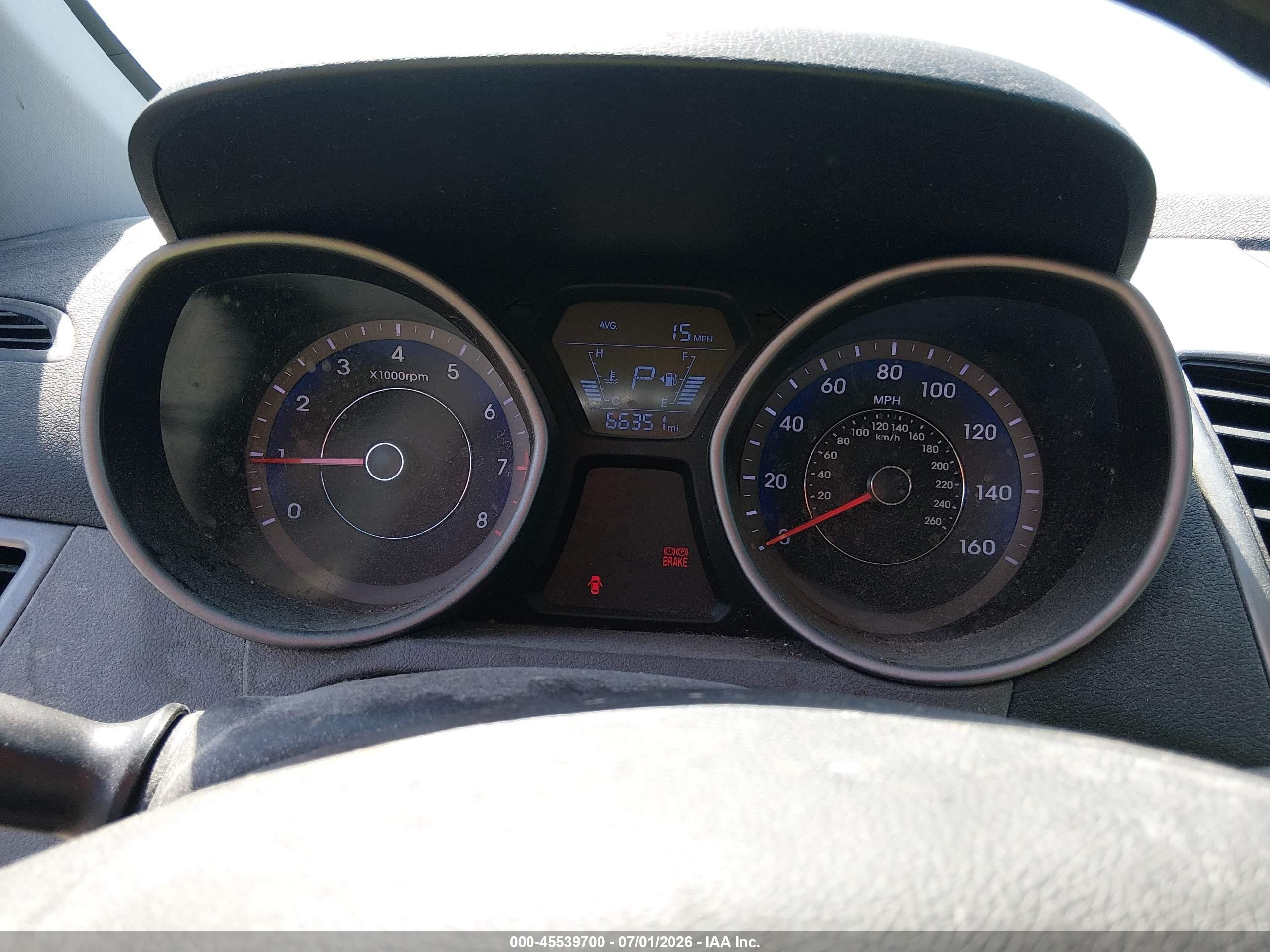 2015 Hyundai Elantra Se Silver vin: KMHDH4AE8FU346211
