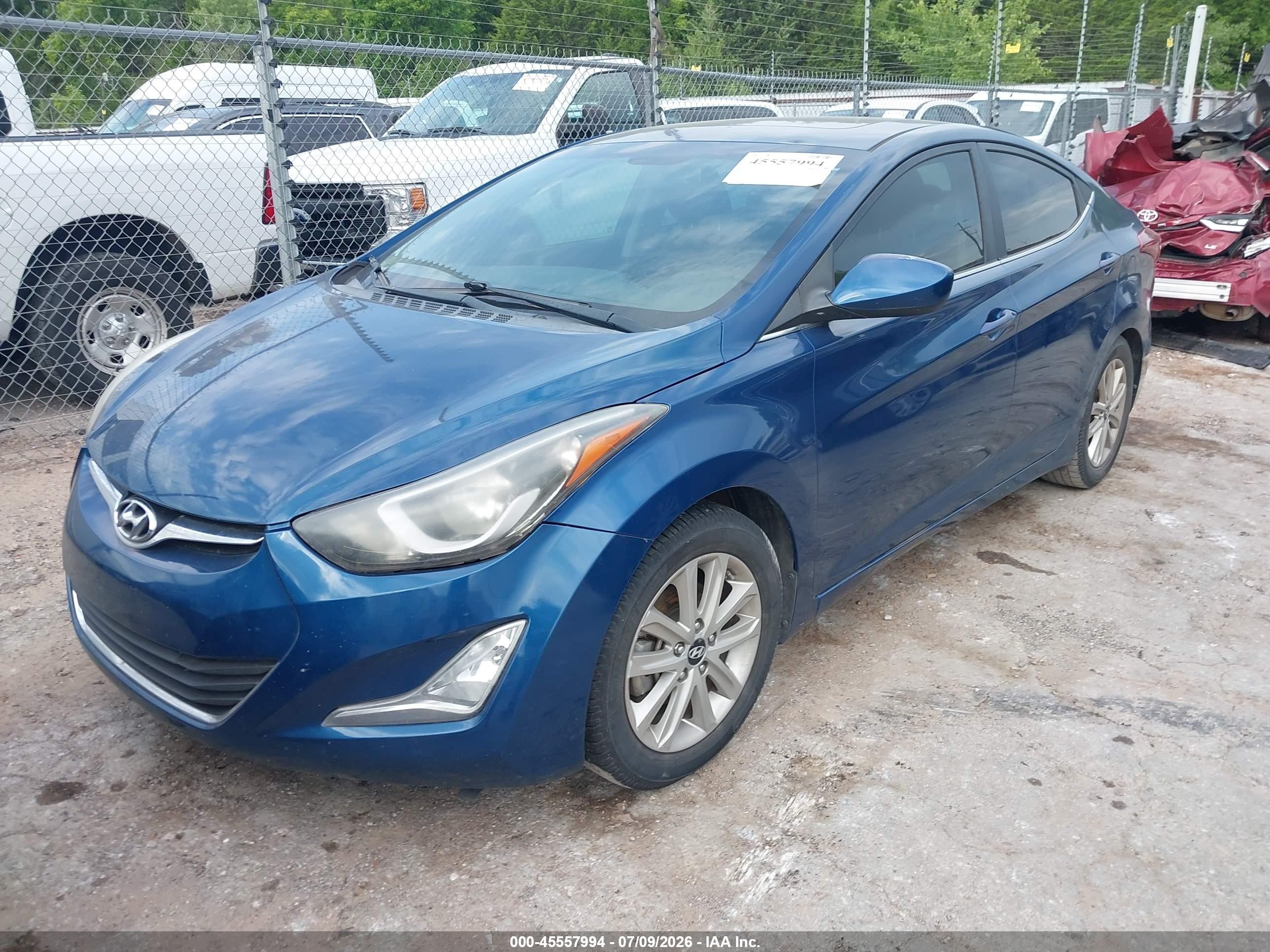 2015 Hyundai Elantra Se Blue vin: KMHDH4AE8FU354065