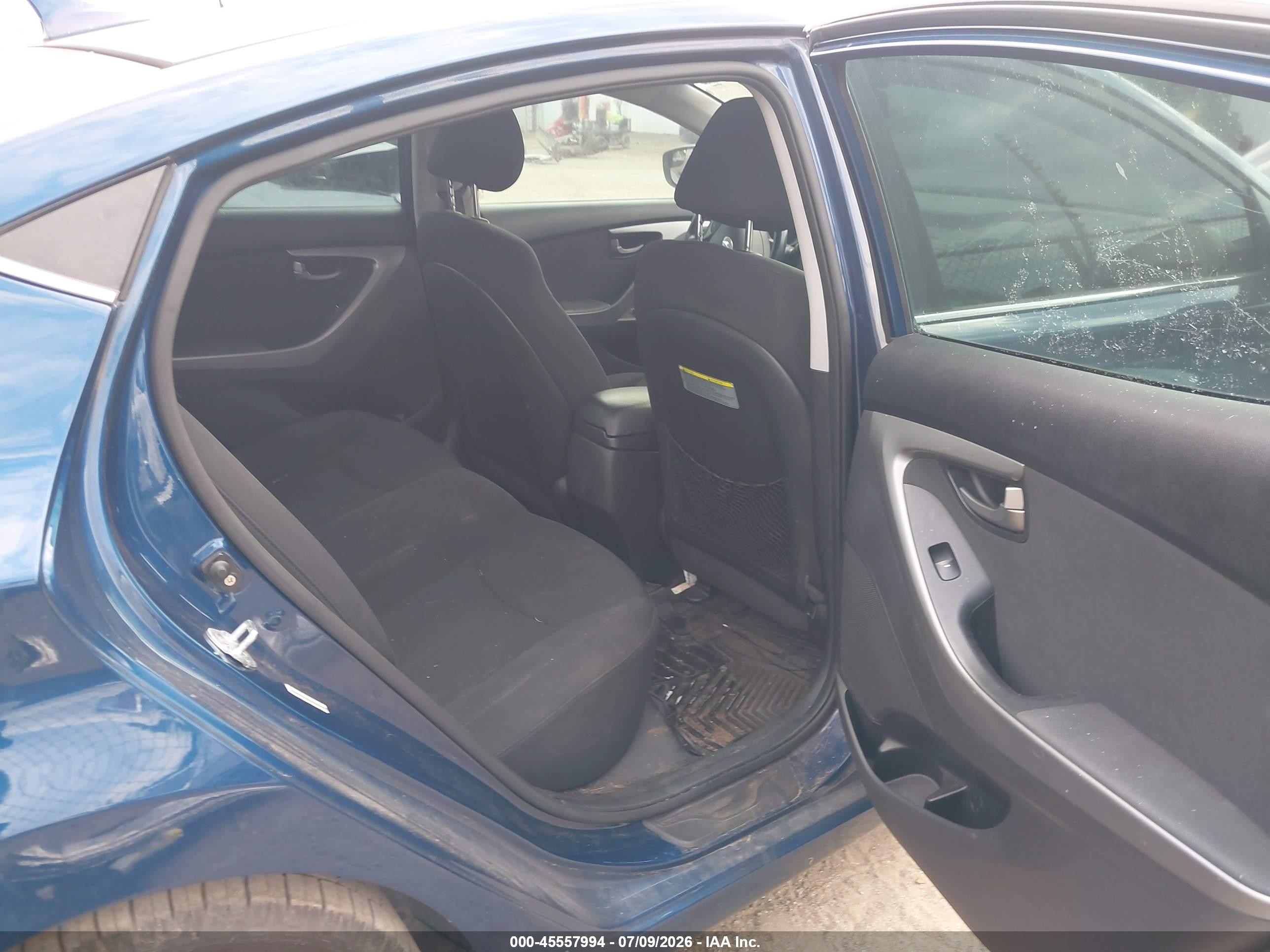 2015 Hyundai Elantra Se Blue vin: KMHDH4AE8FU354065