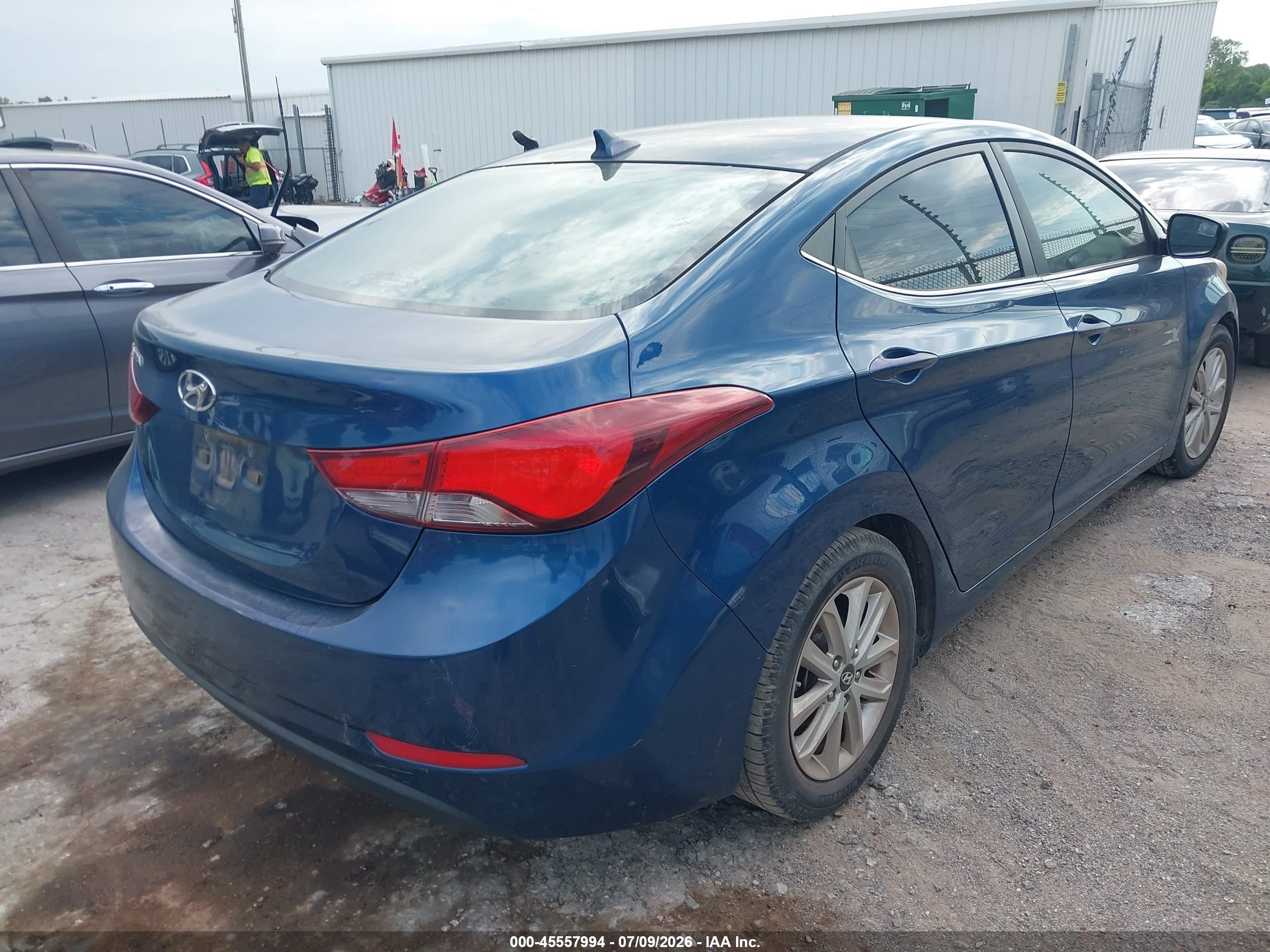 2015 Hyundai Elantra Se Blue vin: KMHDH4AE8FU354065