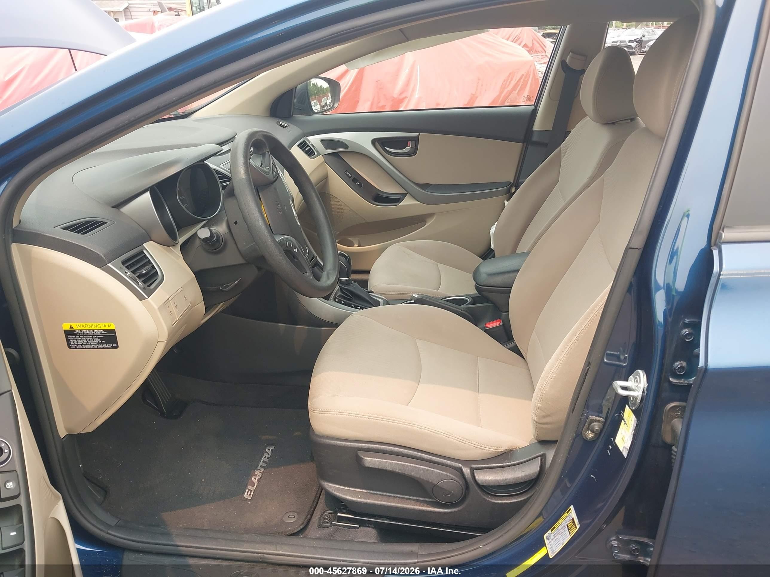 2015 Hyundai Elantra Se Dark Blue vin: KMHDH4AE8FU411347