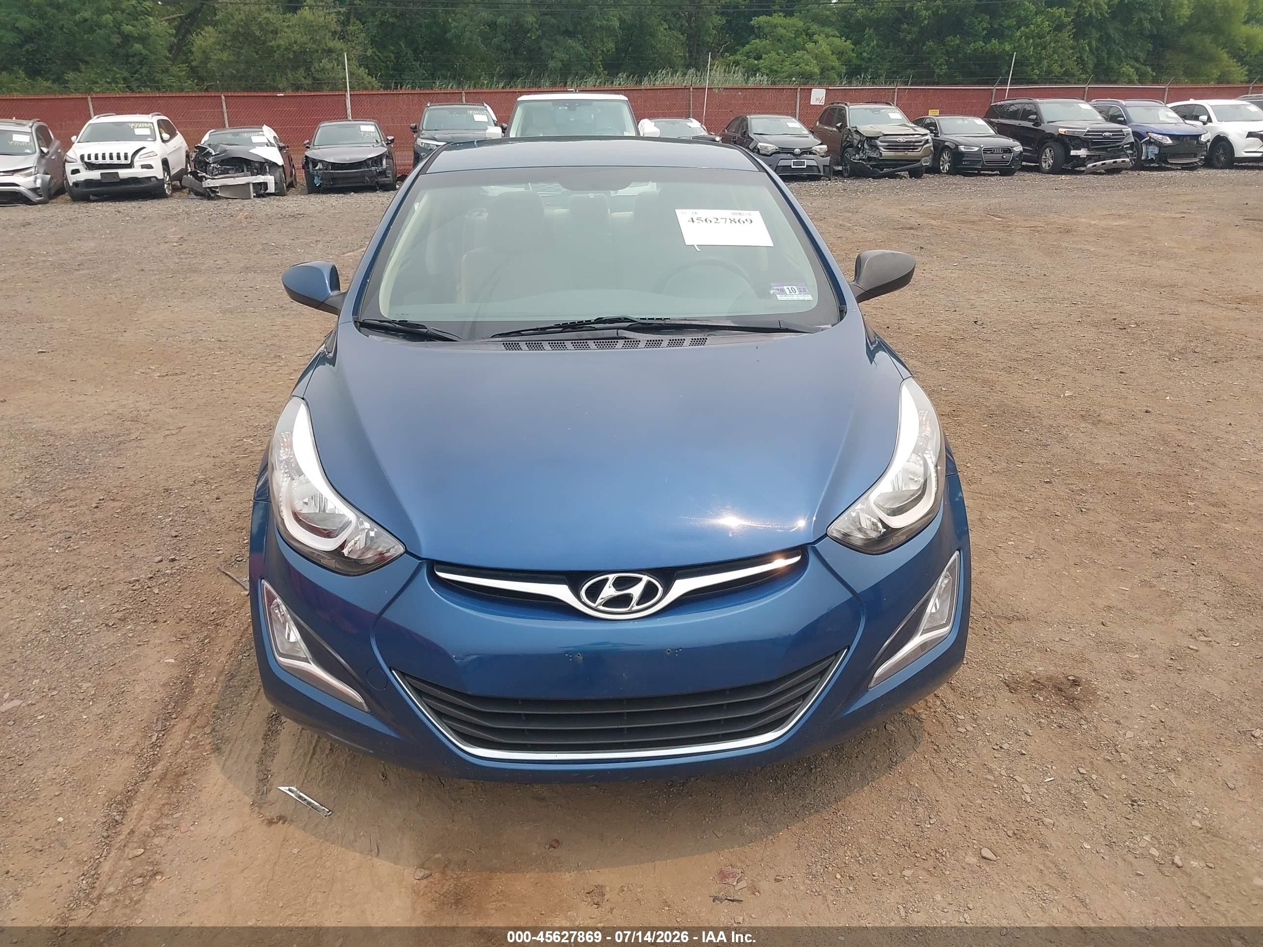 2015 Hyundai Elantra Se Dark Blue vin: KMHDH4AE8FU411347