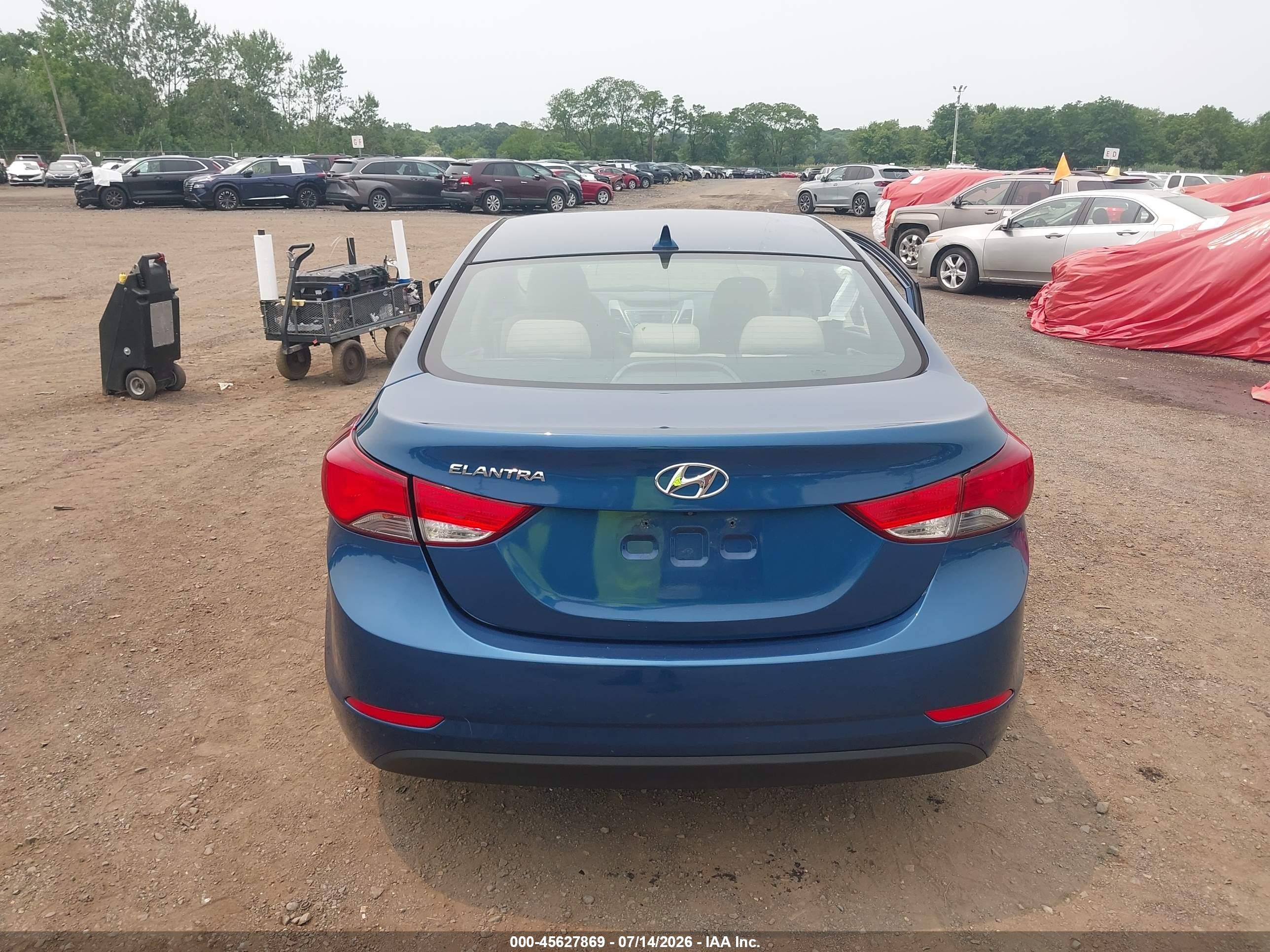 2015 Hyundai Elantra Se Dark Blue vin: KMHDH4AE8FU411347