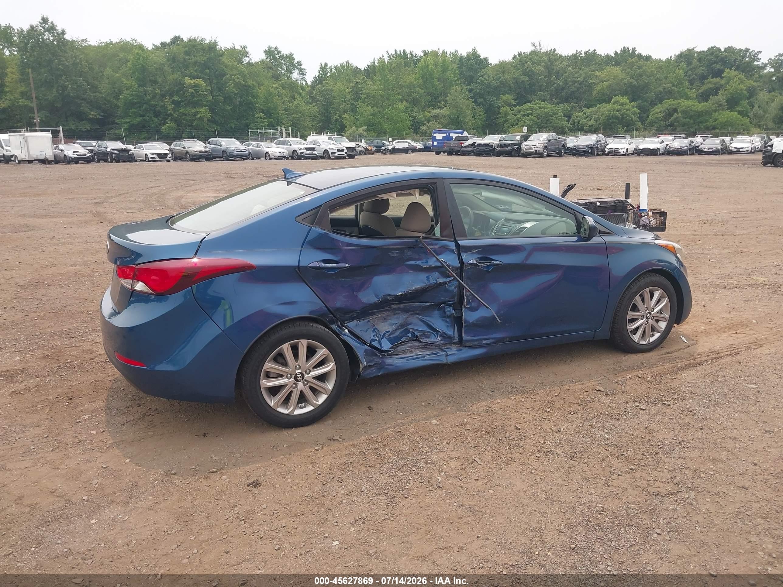 2015 Hyundai Elantra Se Dark Blue vin: KMHDH4AE8FU411347