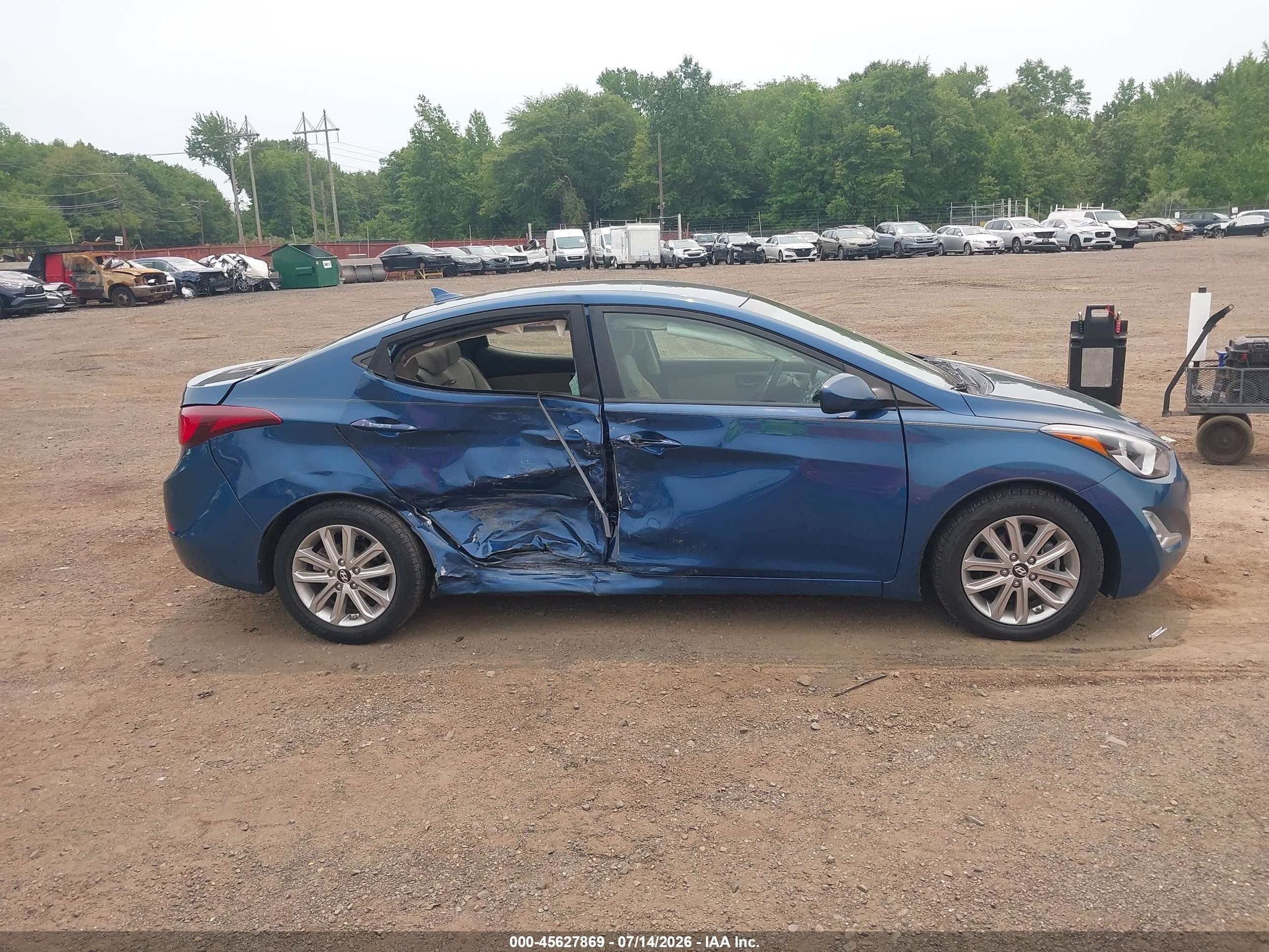 2015 Hyundai Elantra Se Dark Blue vin: KMHDH4AE8FU411347