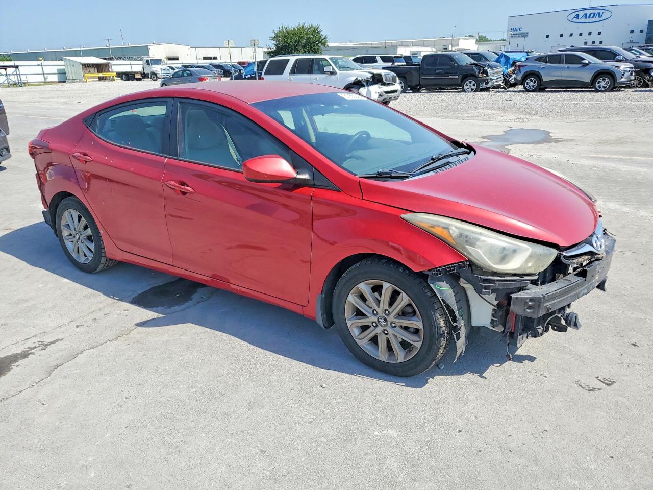 2015 Hyundai Elantra Se Red vin: KMHDH4AE8FU414197