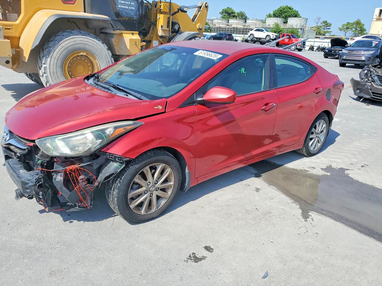 2015 Hyundai Elantra Se Red vin: KMHDH4AE8FU414197