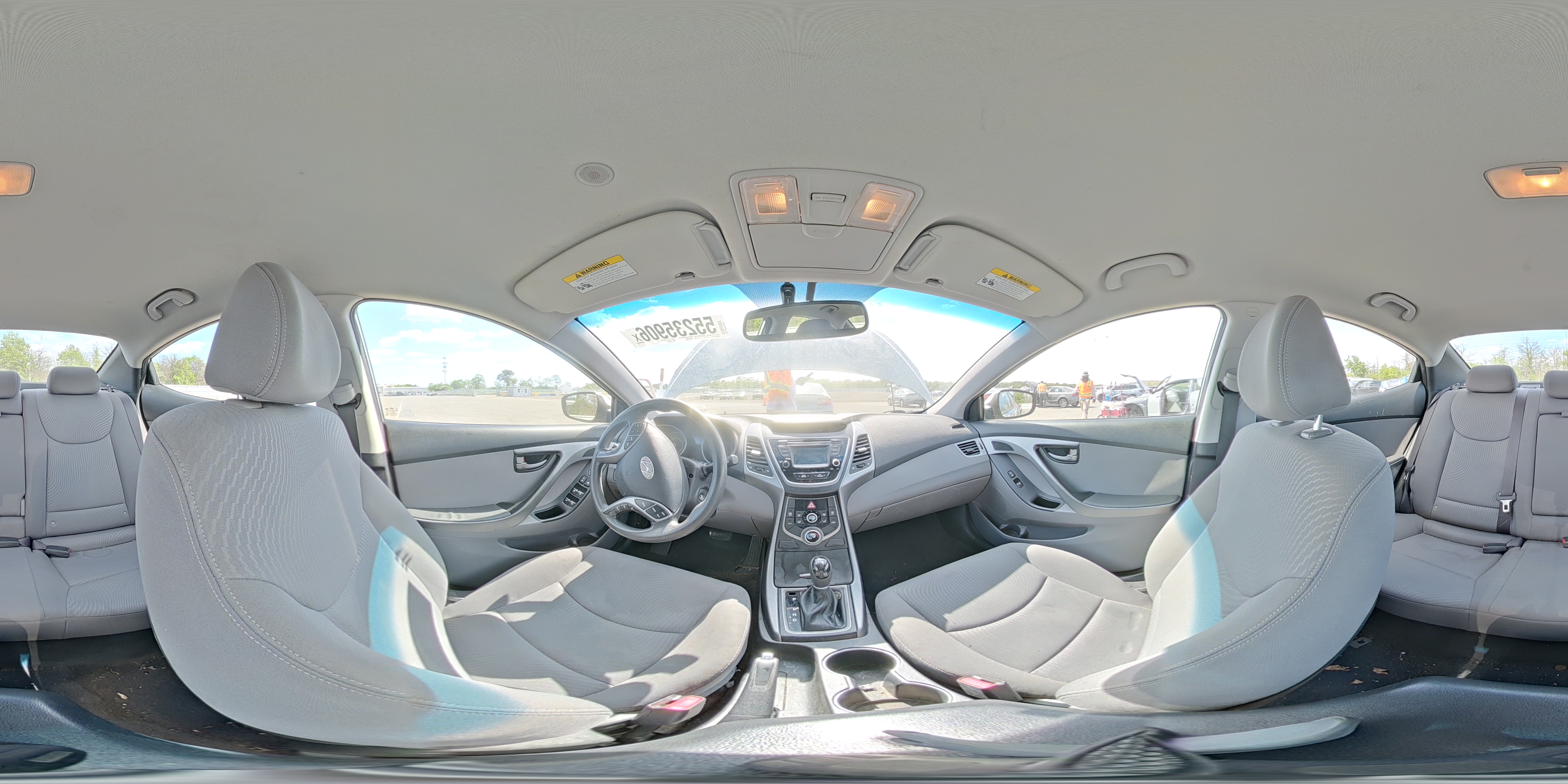 2015 Hyundai Elantra Se Gray vin: KMHDH4AE8FU420730