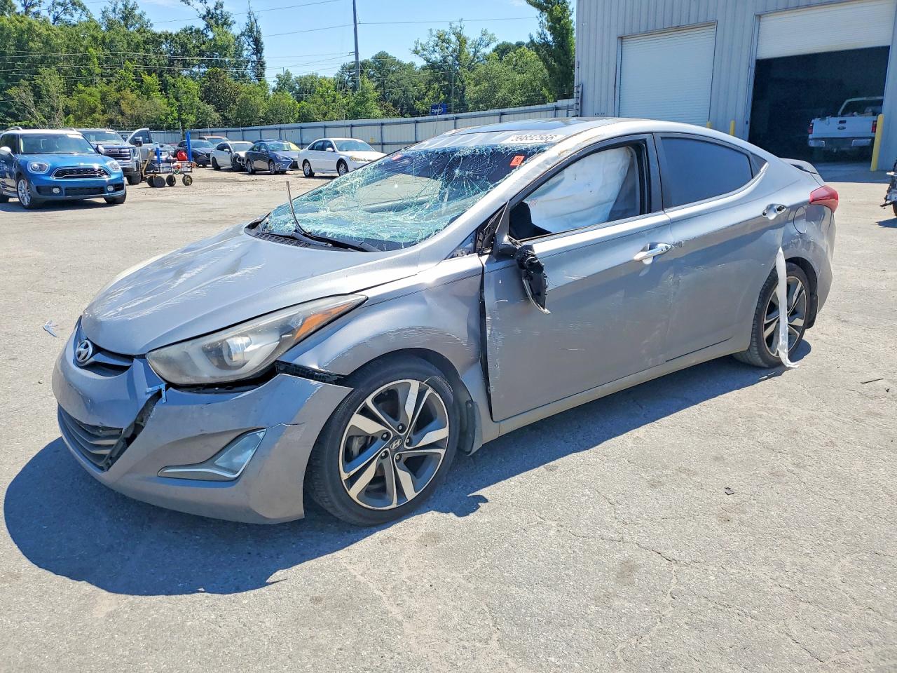 2015 Hyundai Elantra Limited Gray vin: KMHDH4AE8FU426303