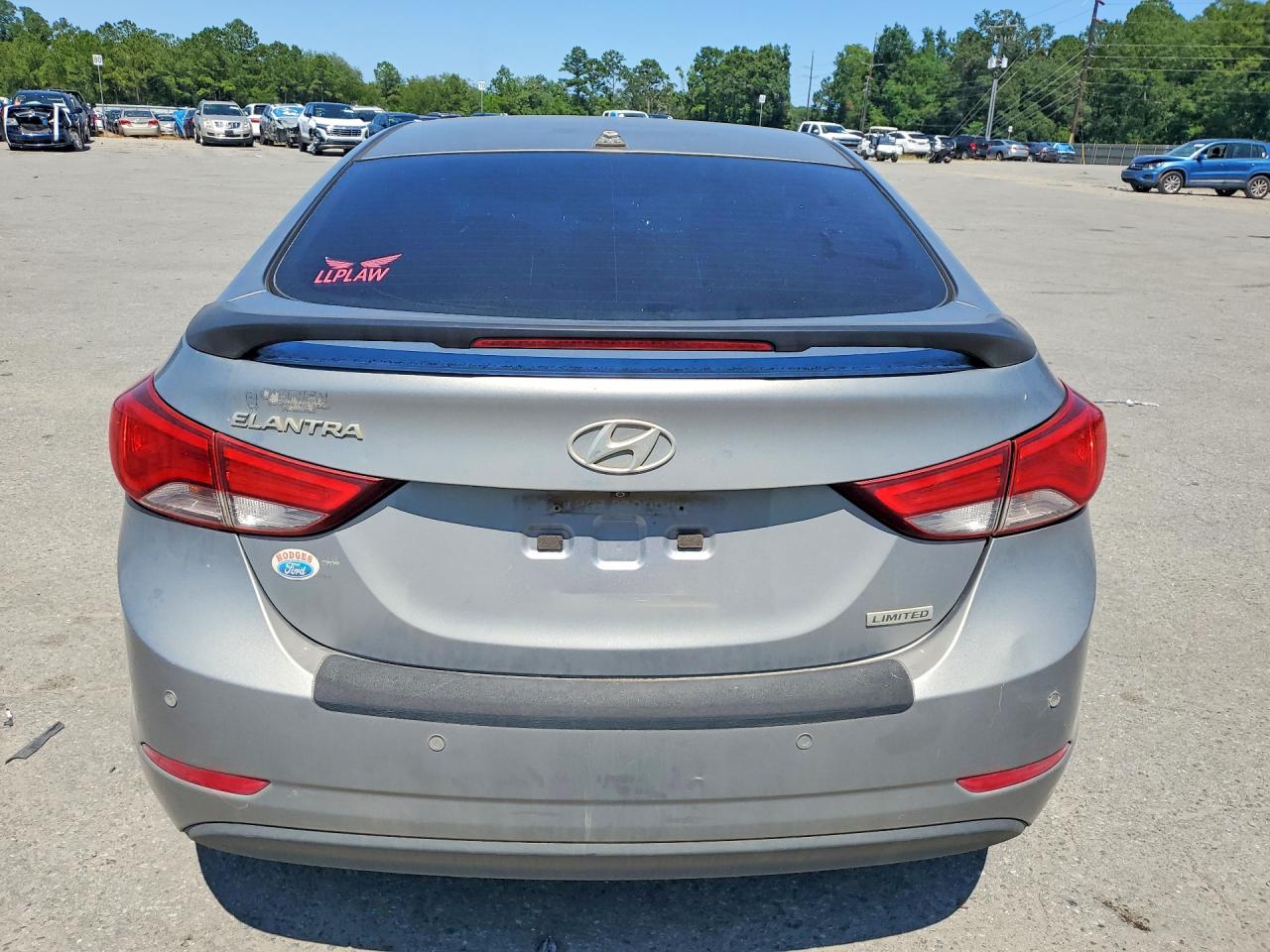 2015 Hyundai Elantra Limited Серый vin: KMHDH4AE8FU426303