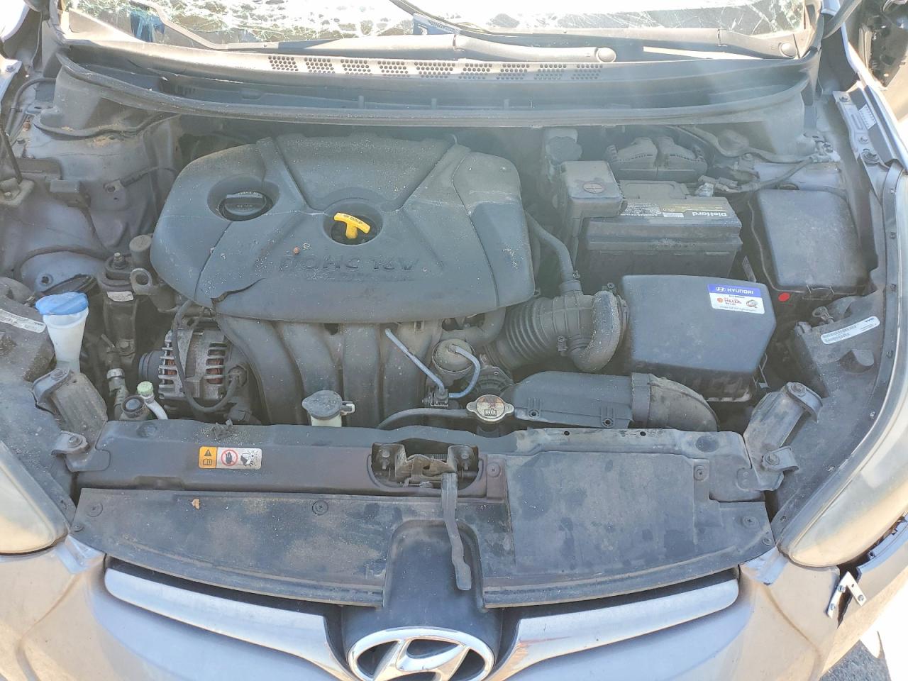 2015 Hyundai Elantra Limited Серый vin: KMHDH4AE8FU426303