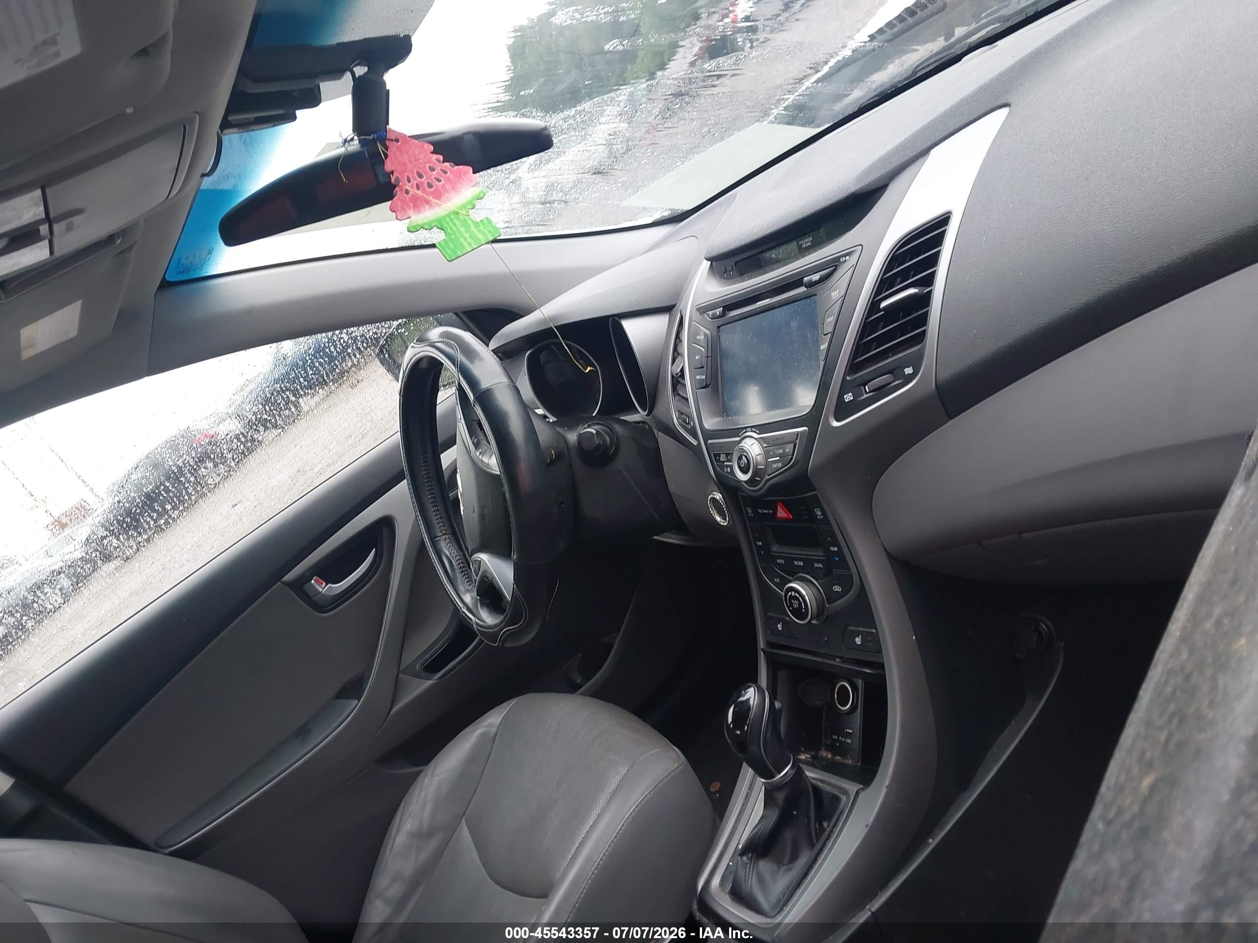2015 Hyundai Elantra Limited Серебряный vin: KMHDH4AE8FU437785