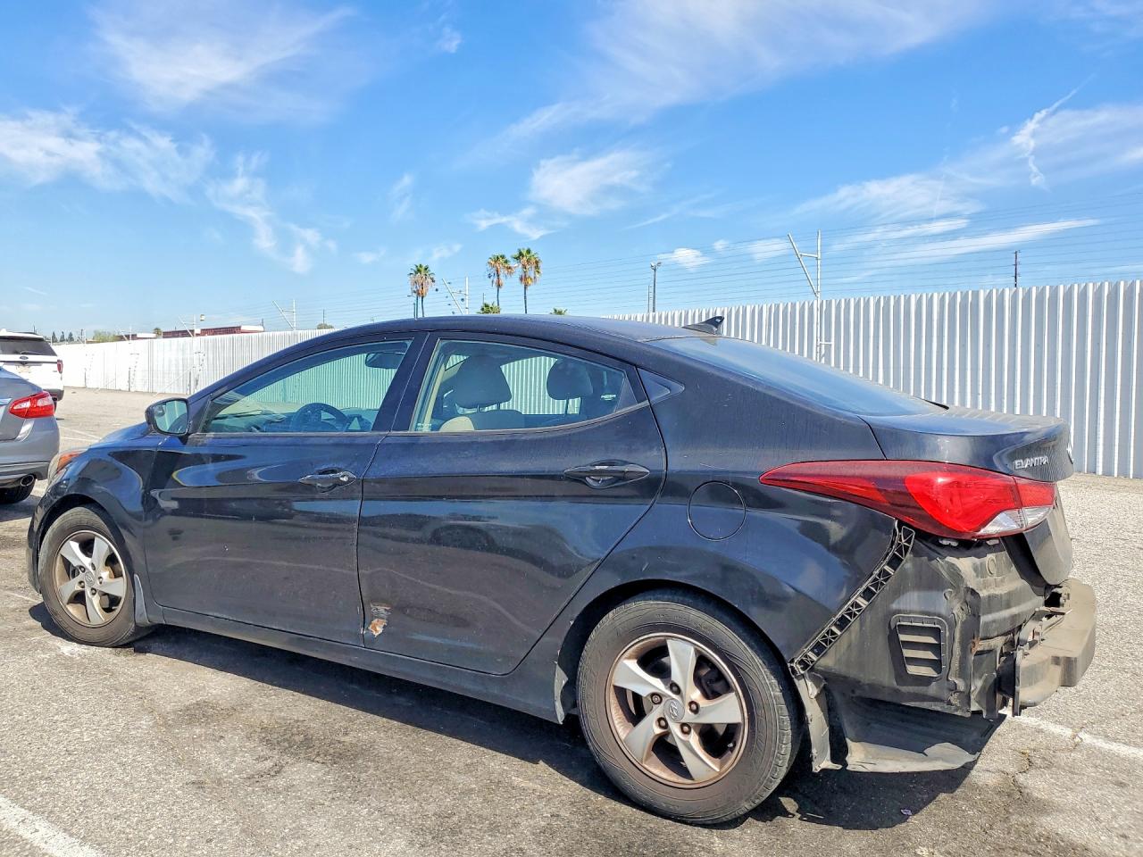 2015 Hyundai Elantra Se Черный vin: KMHDH4AE8FU438158